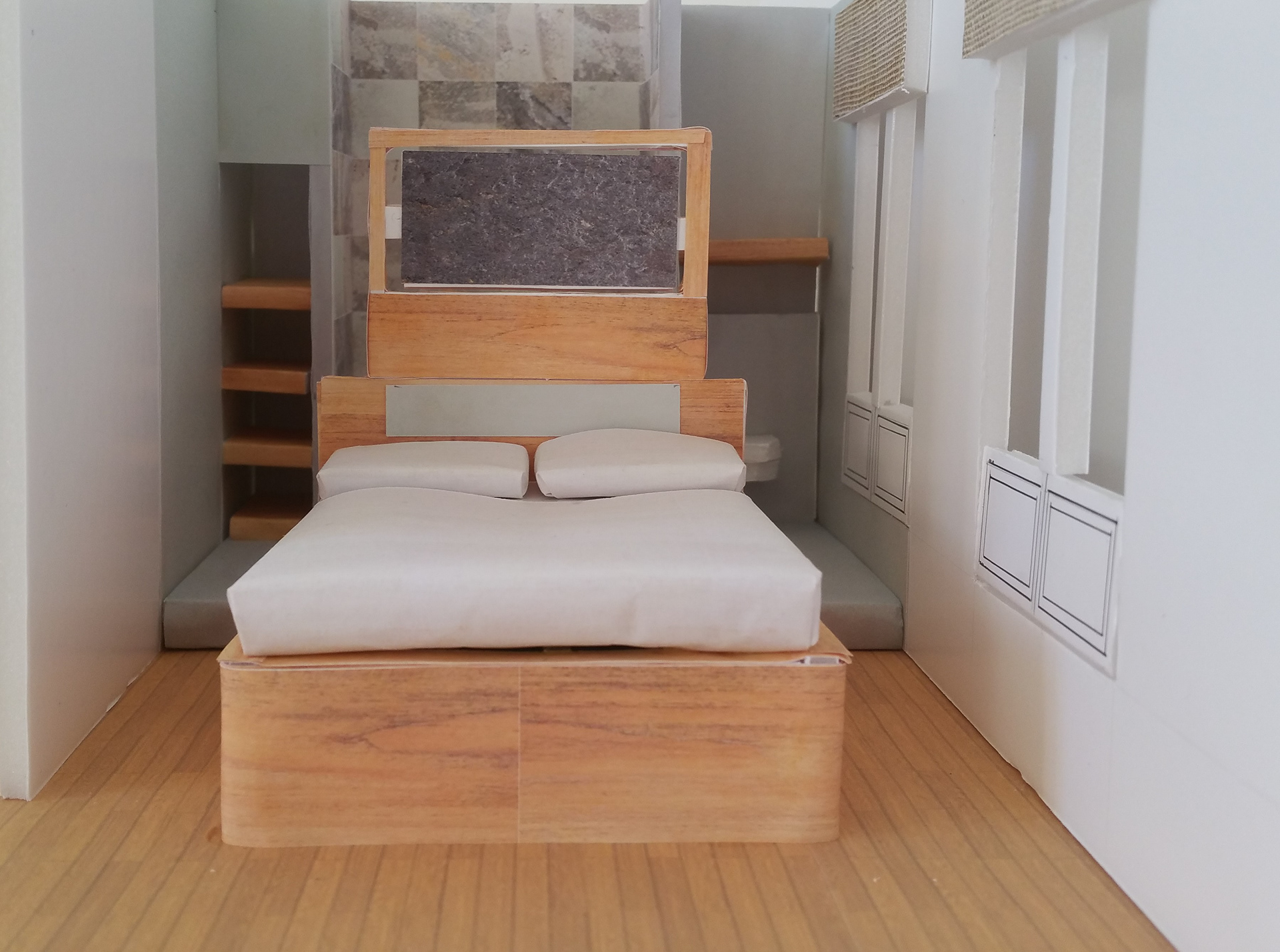 suite parentale - maquette à l'échelle 1/20ème