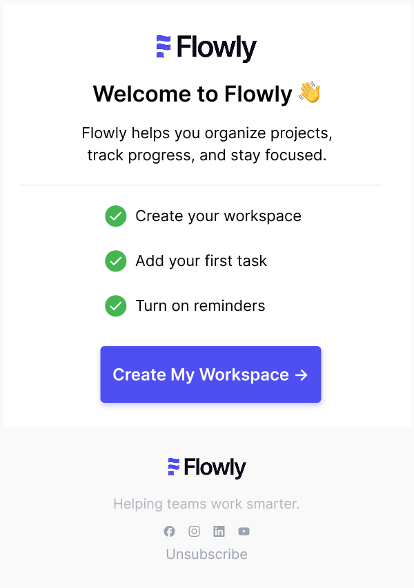 Email 1 - Welcome