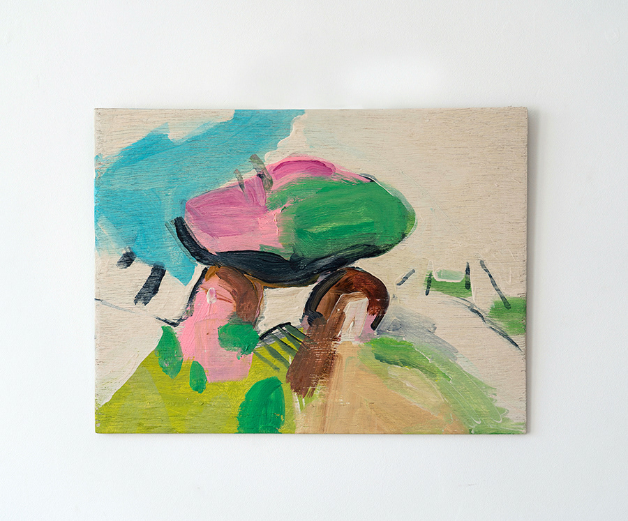 Land(E)scape A040420, acrylic on wood, 30/40cm