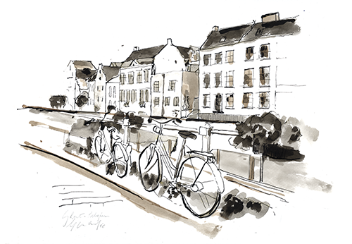 illustratie Kraanlei Gent
