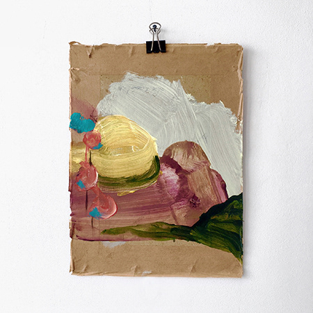 A240520, Acryl on vintage artboard, 17/22,5cm