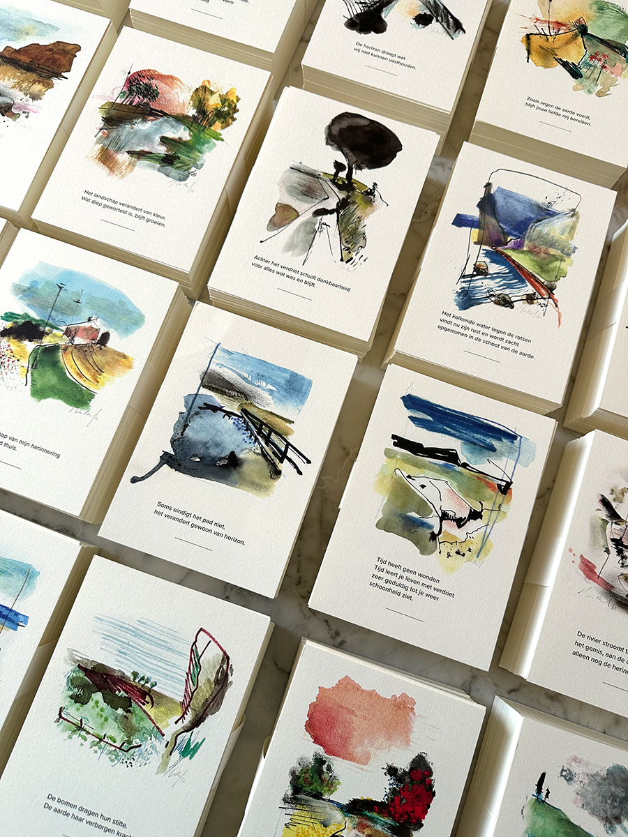 Troostkaarten voor troostplekken, boekhandels, art print winkels & zorginstellingen