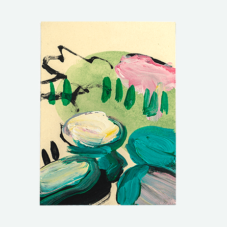 A010420b, acrylic on Canson Artboard, 15/21cm - SOLD