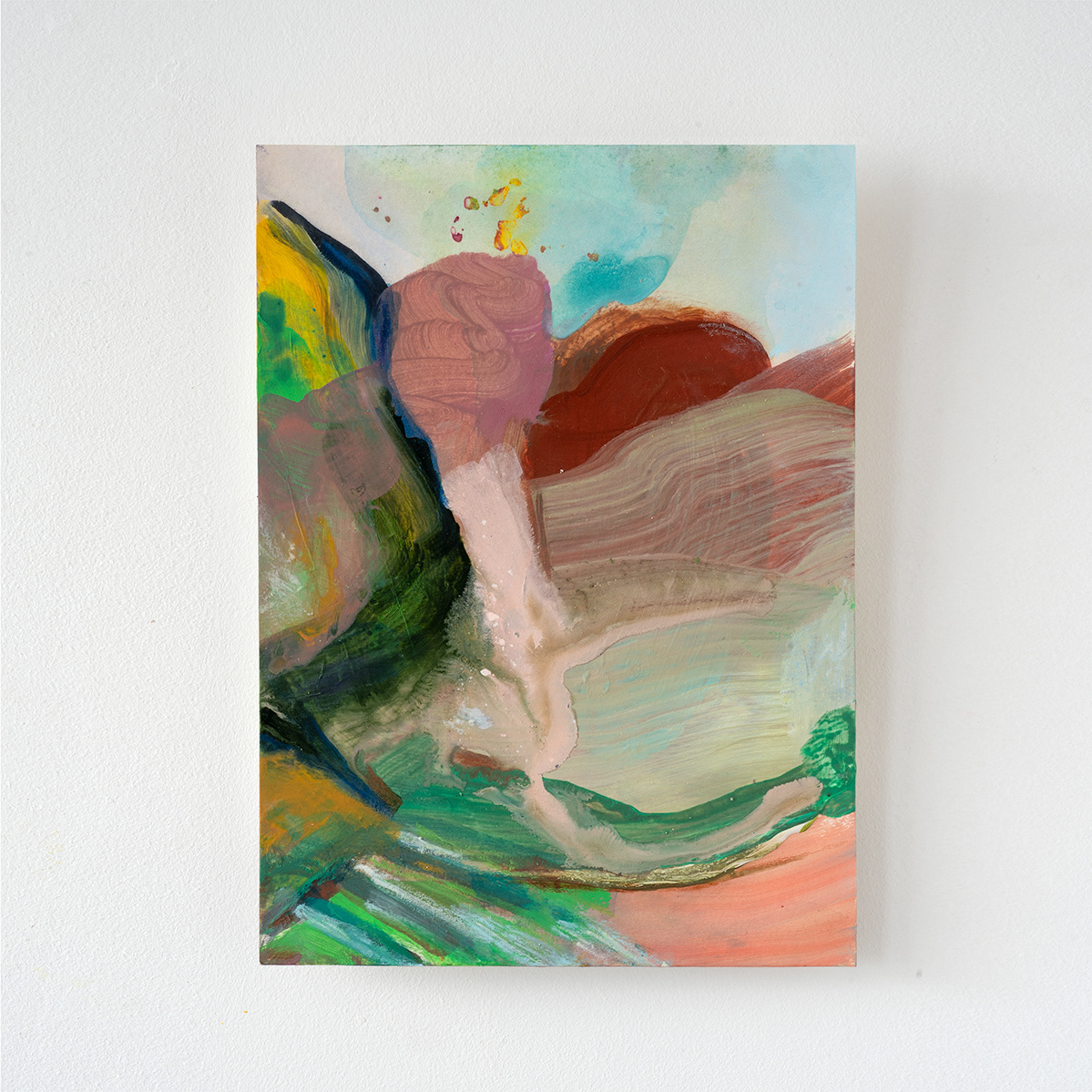 Land(E)scape 691120 "To the dark and the endless skies" - acrylic painting on cardboard paper - SOLD