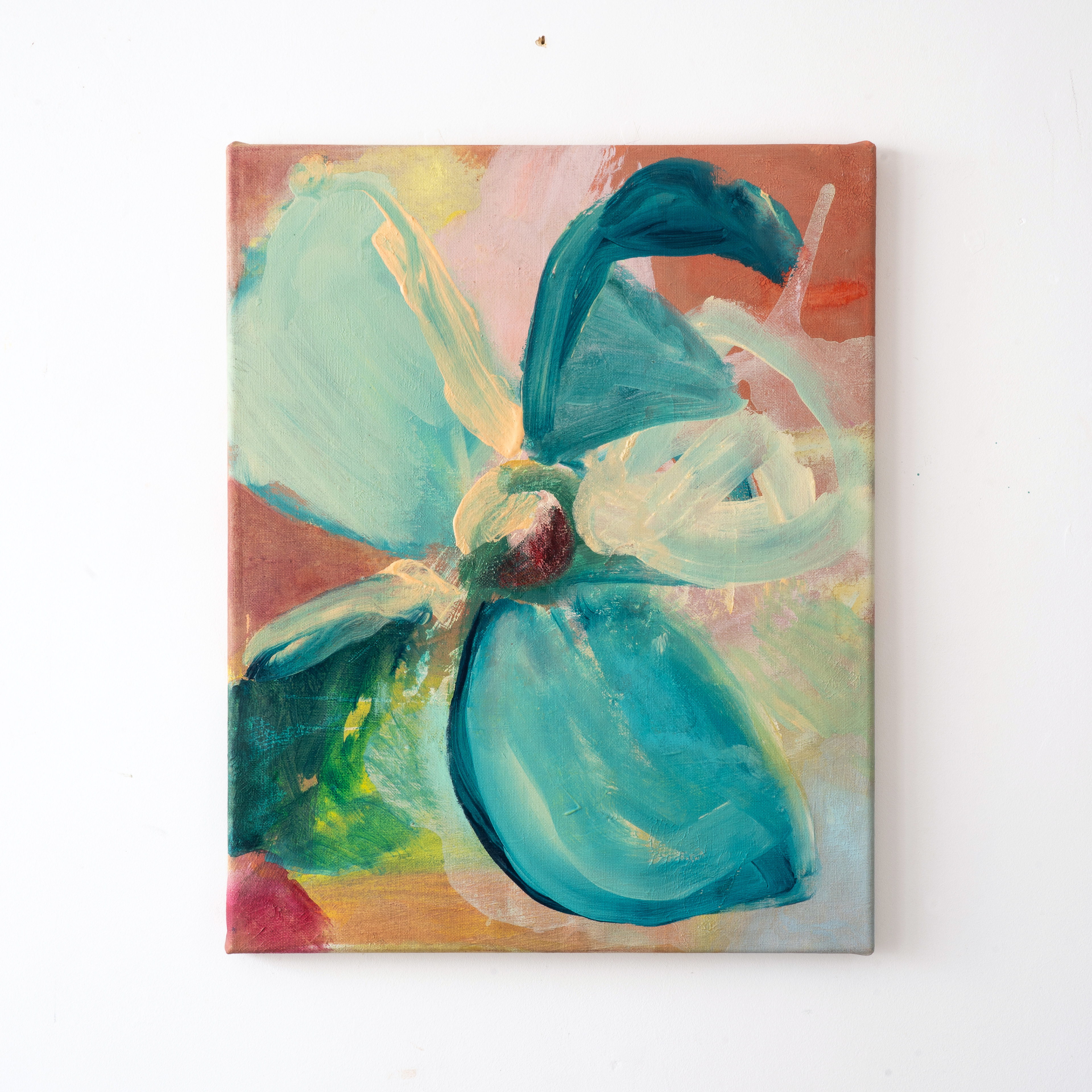 Early wild flower - stretched linen, 40/50cm, 2021