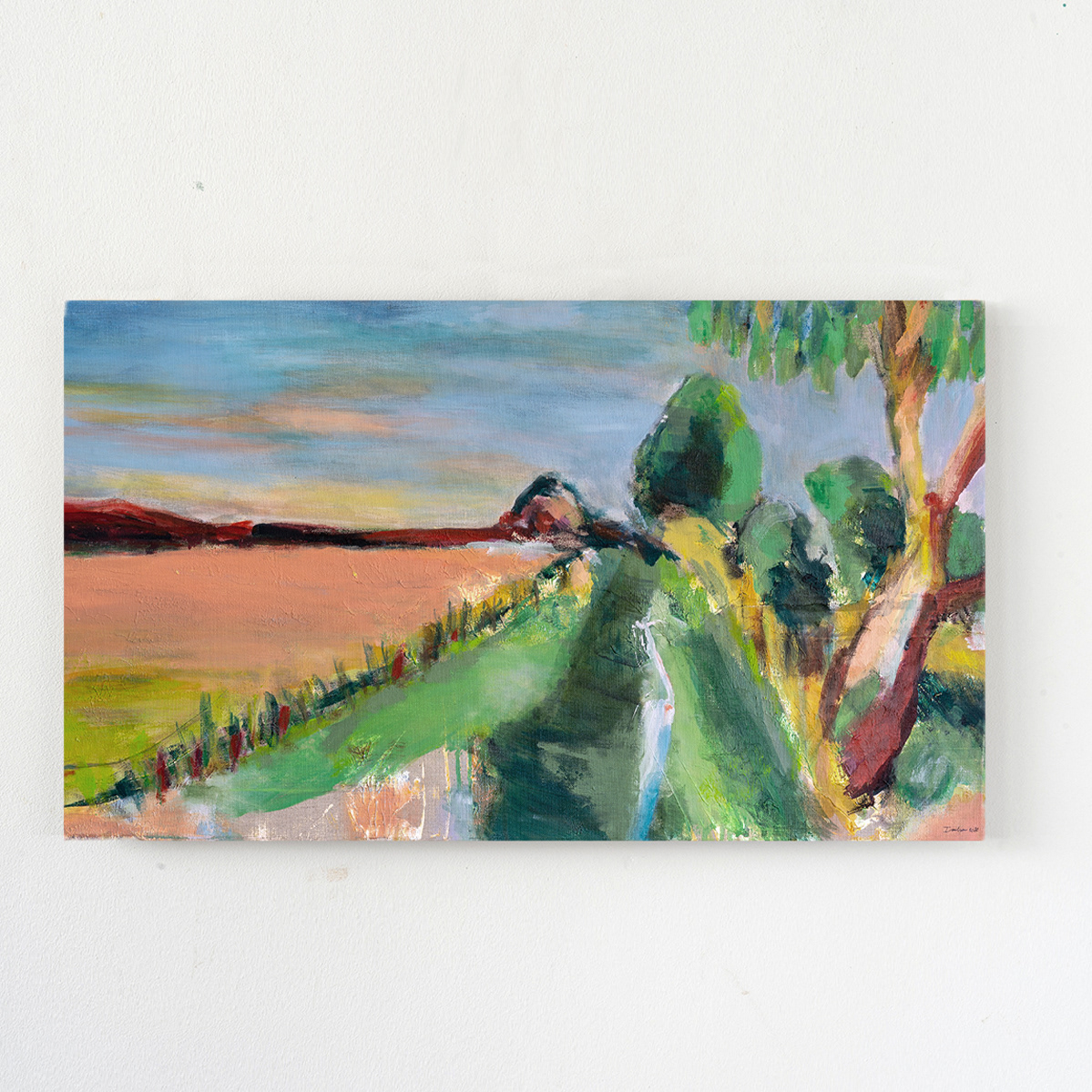 A130321 The Shadows of the Trees appear, linen, 93/50cm, 2021