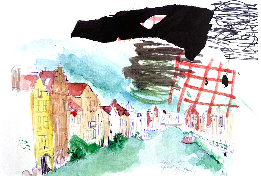 Gentse wateren, centrum Gent
