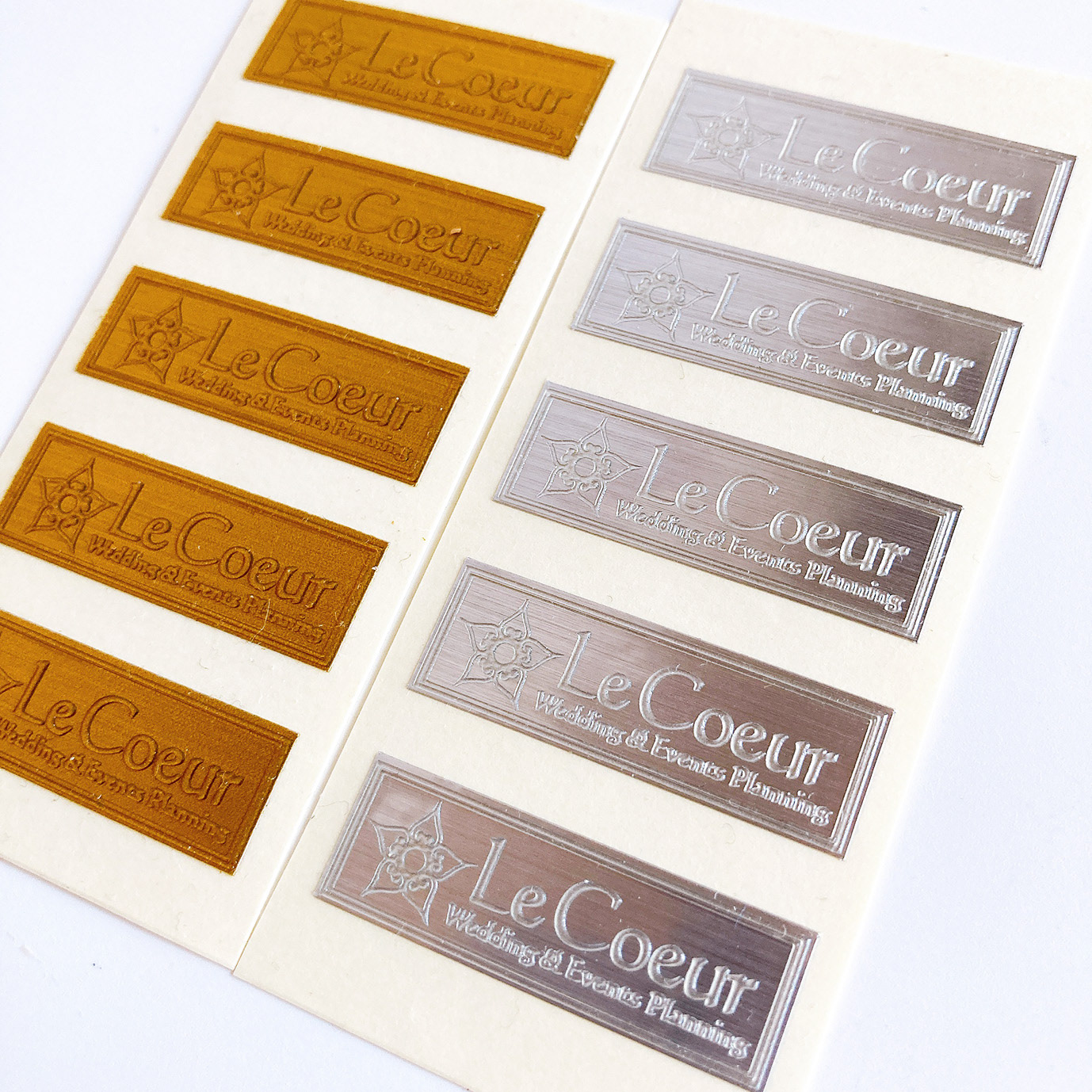 Le Coeur様 特殊印刷シール
