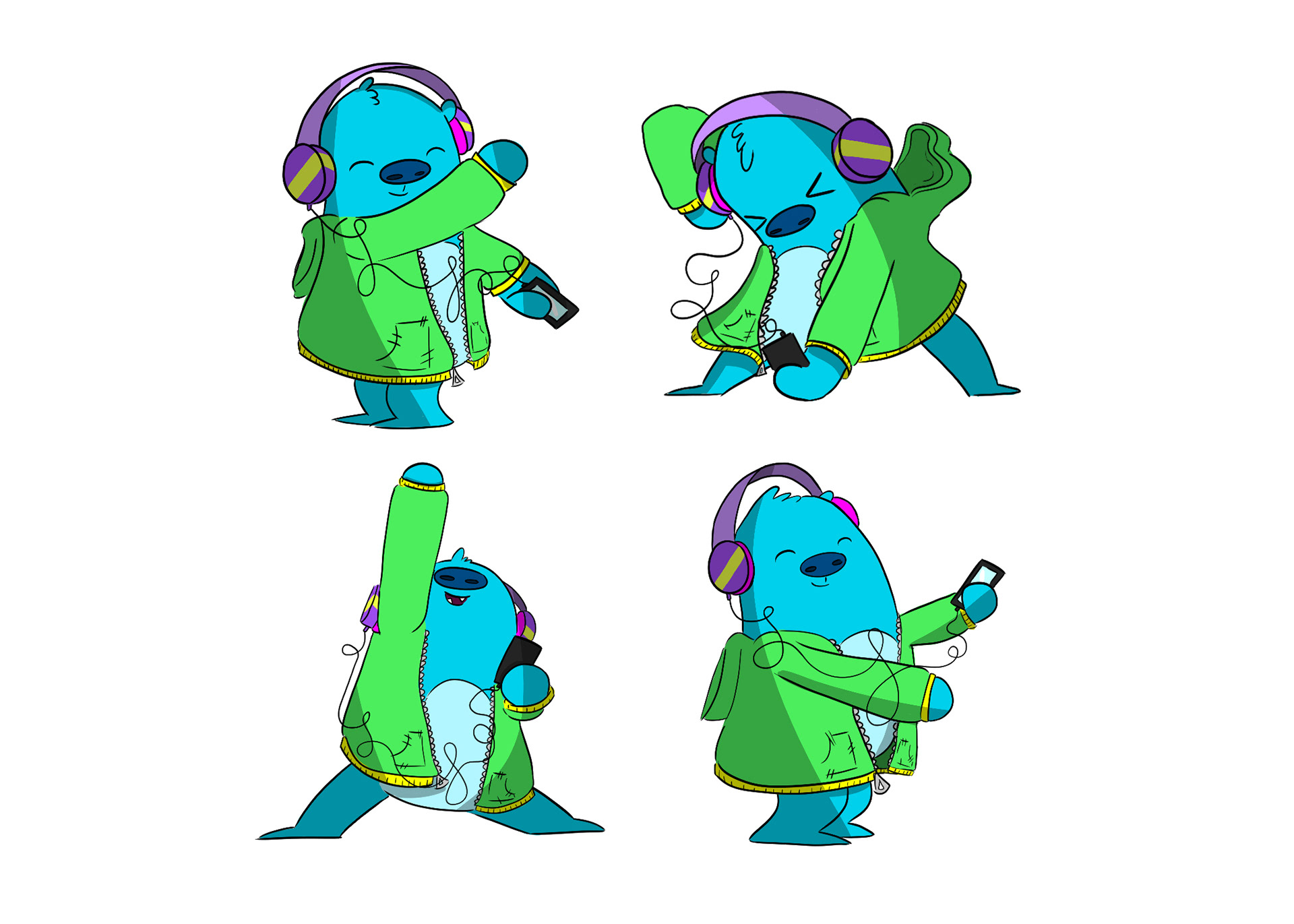 Original character "Banjo" pose exploration