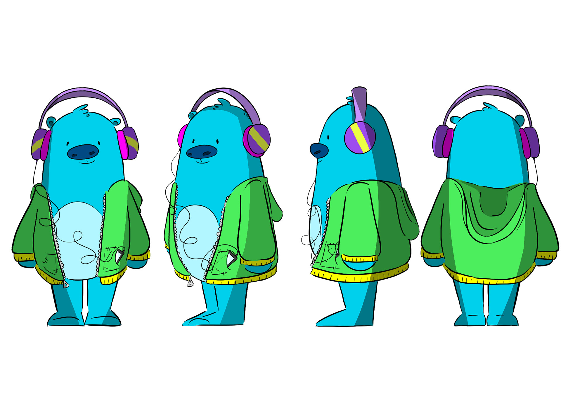 Original character "Banjo" character turnaround