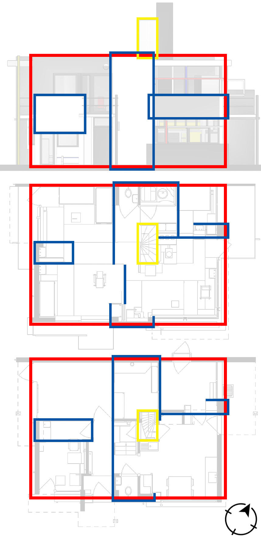 Elevation to Plan