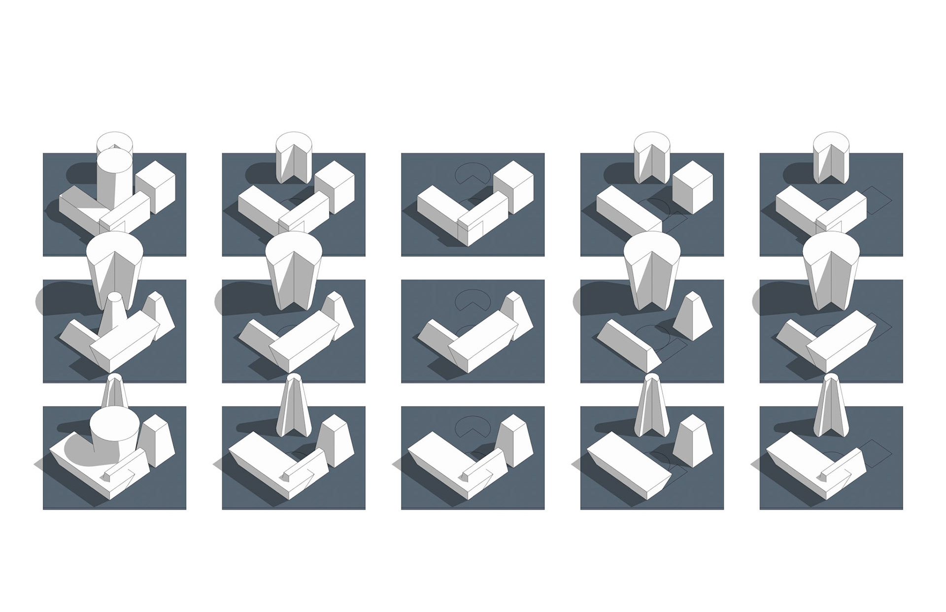 Exploring vertical extrusions and towering form hierarchy