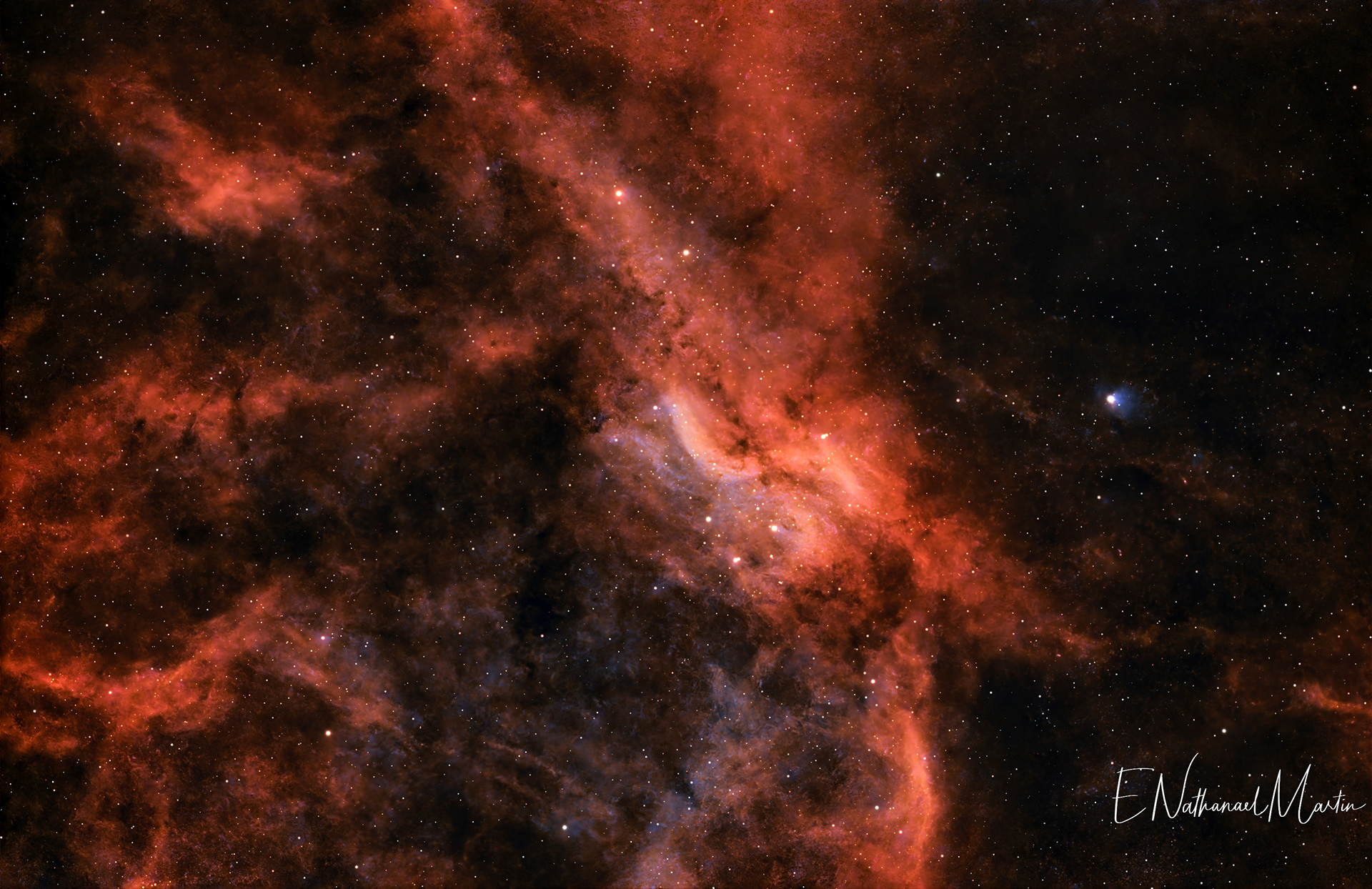 Sim 57 Propeller Nebula