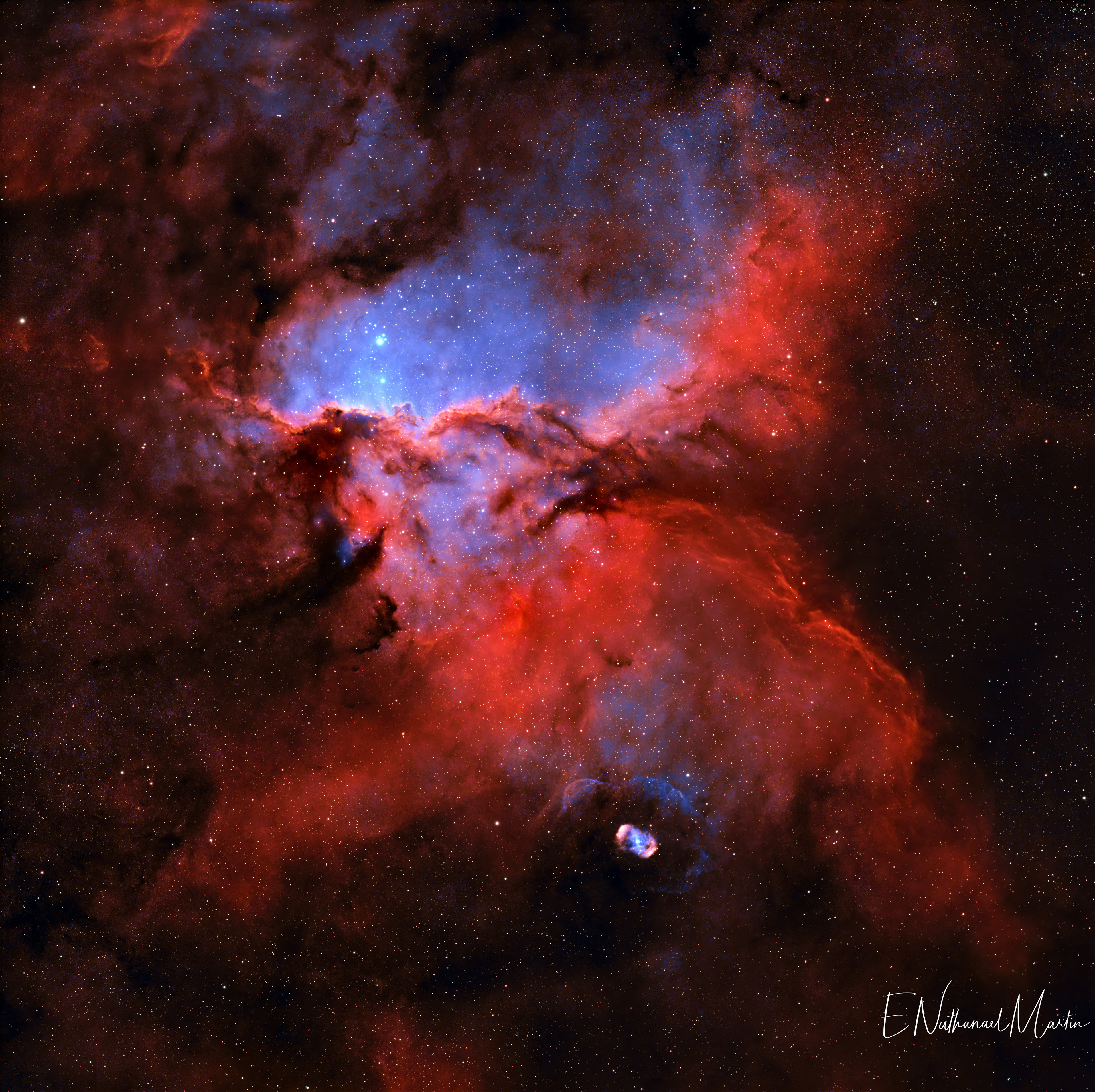 NGC 6188 Rim Nebula (Fighting Dragons of Ara)