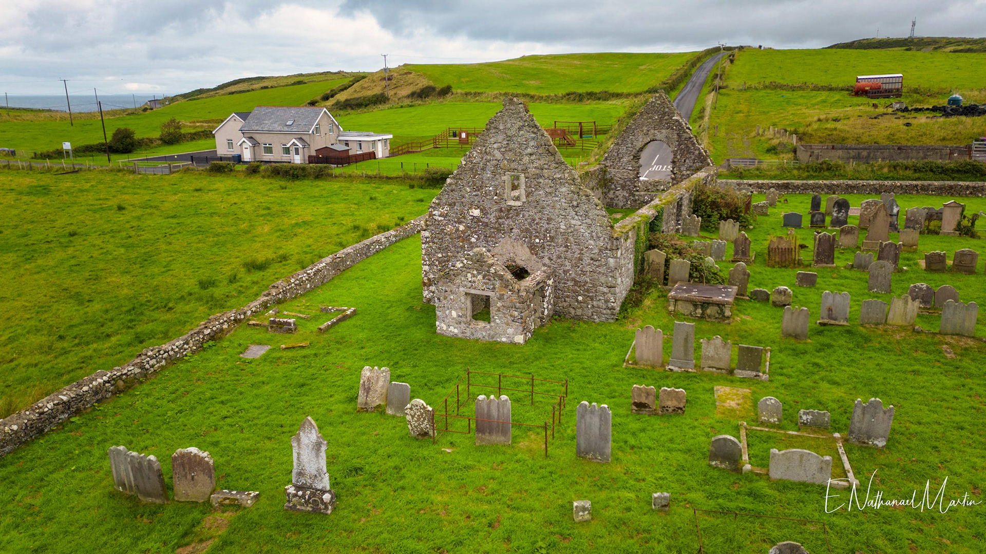 Random church ruin along the road.