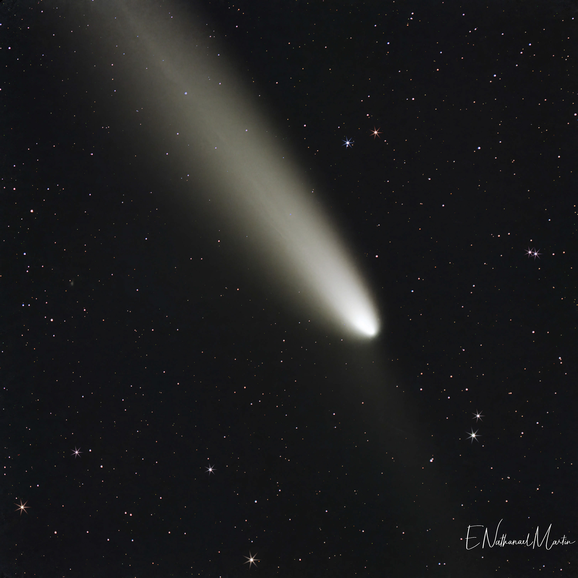 View of the telescope in mid-October through Vespera Pro Telescope.
