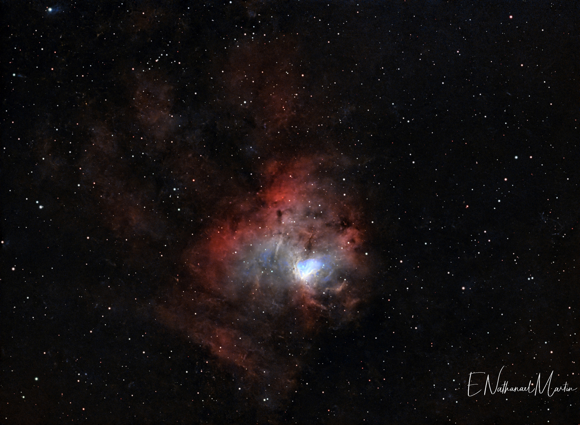 NGC 1491 Fossil Footprint Nebula