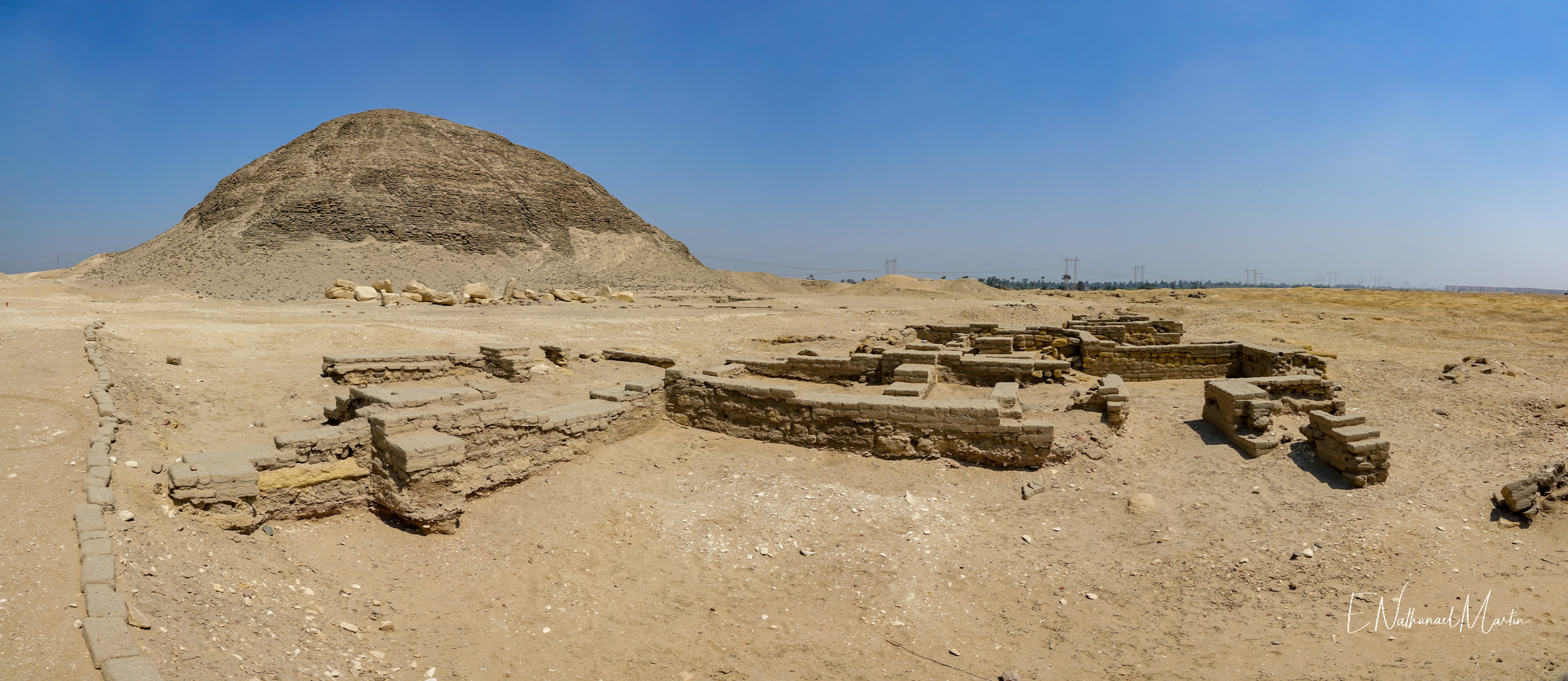 Pyramid of Amenemhet III with the remains of Joseph's storehouses, approx 1800BC
