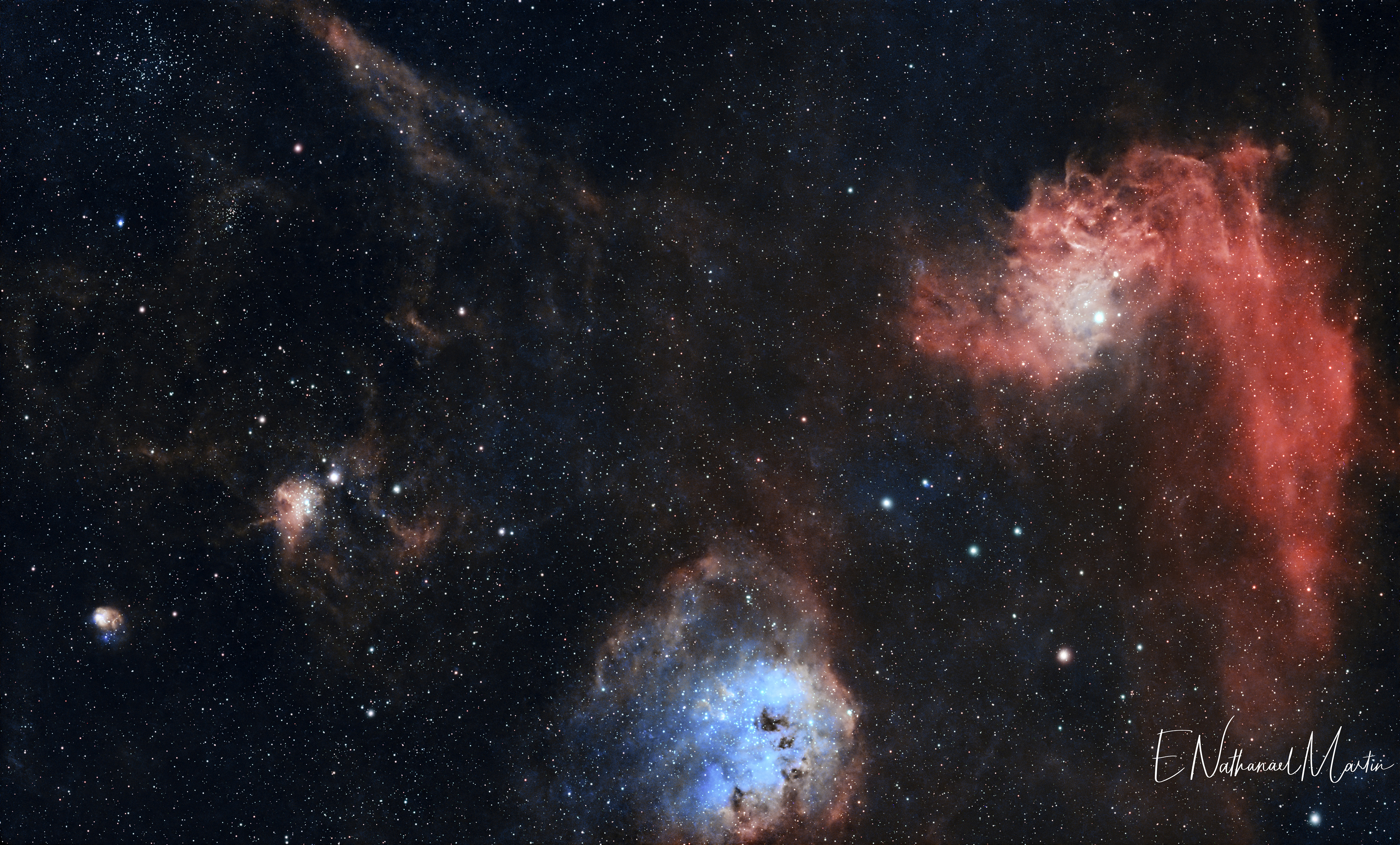 IC 405 Flaming Star region