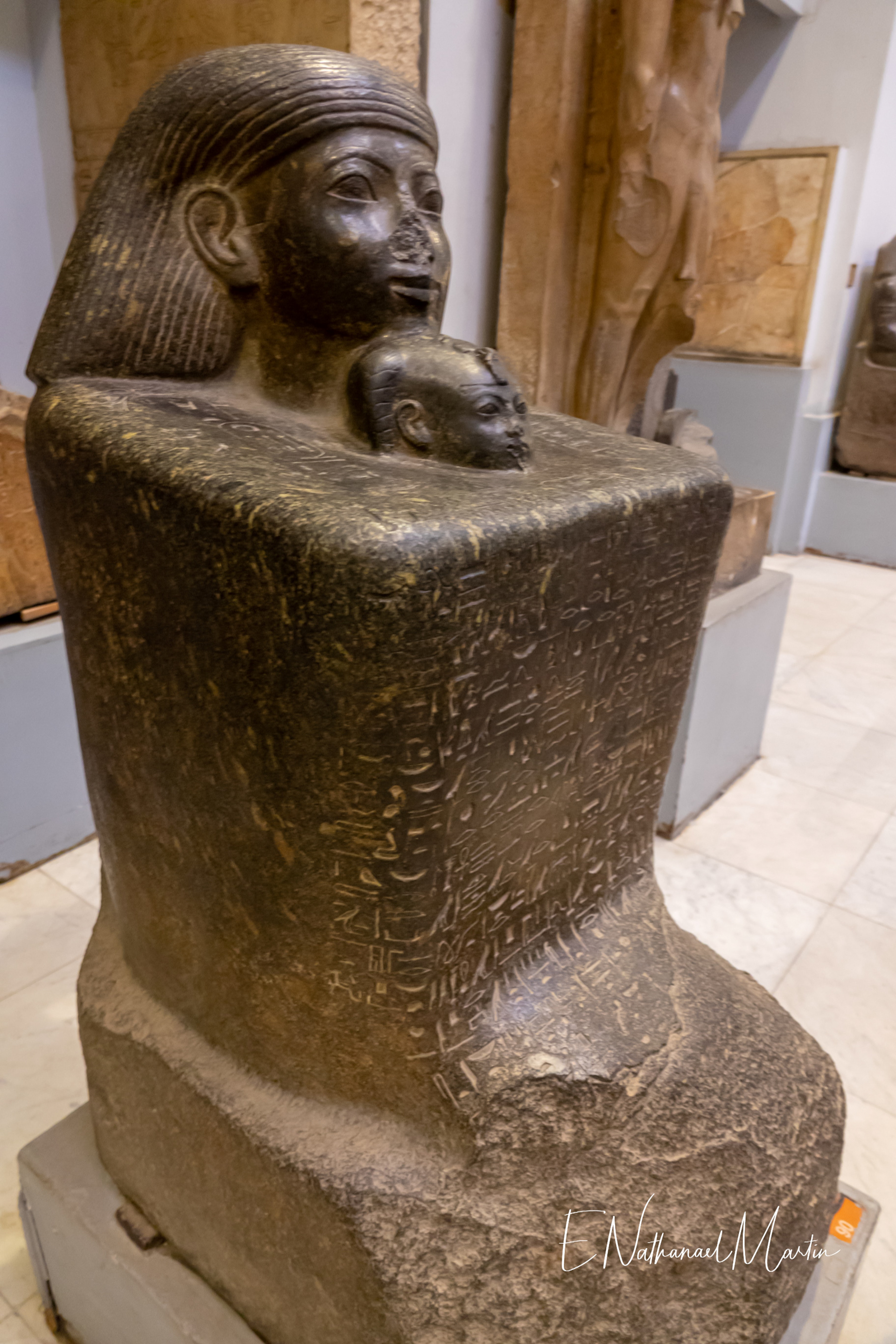 Statue of Senenmut (Moses) in Egyptian museum