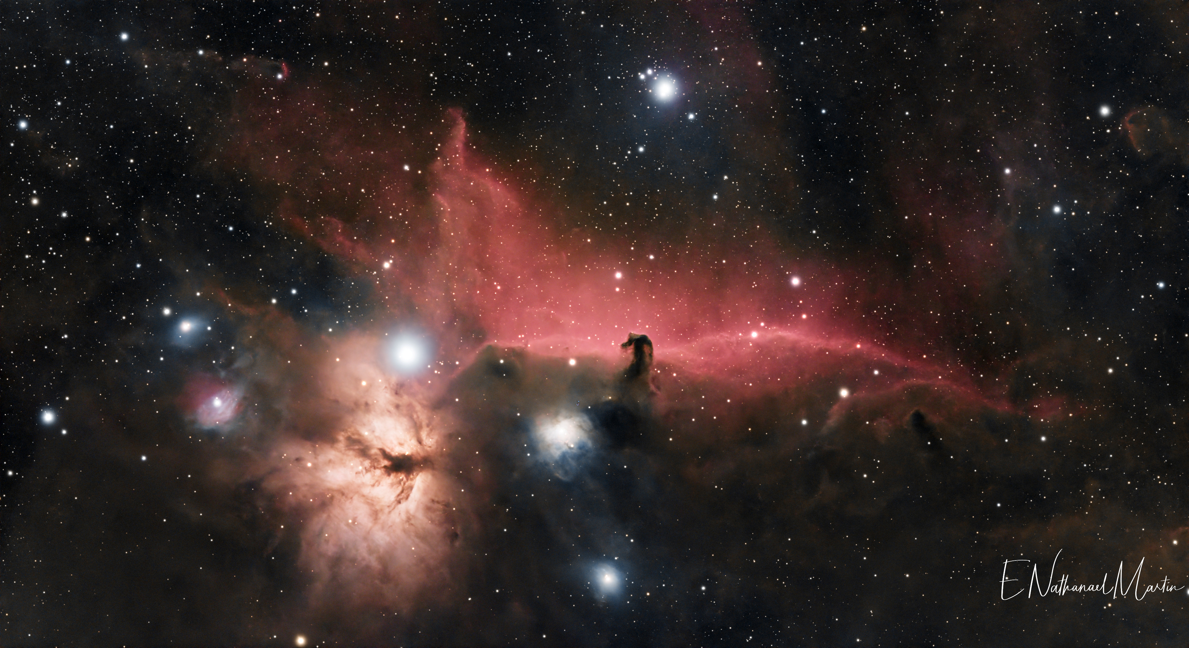 IC 443 Horsehead and Flame Nebulas