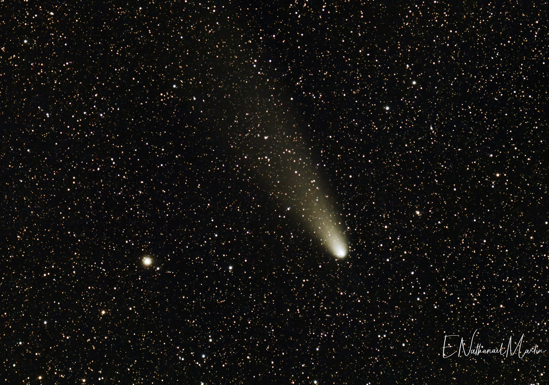 View of the comet on Nov 6, 2024 with Vespera II Telescope.
