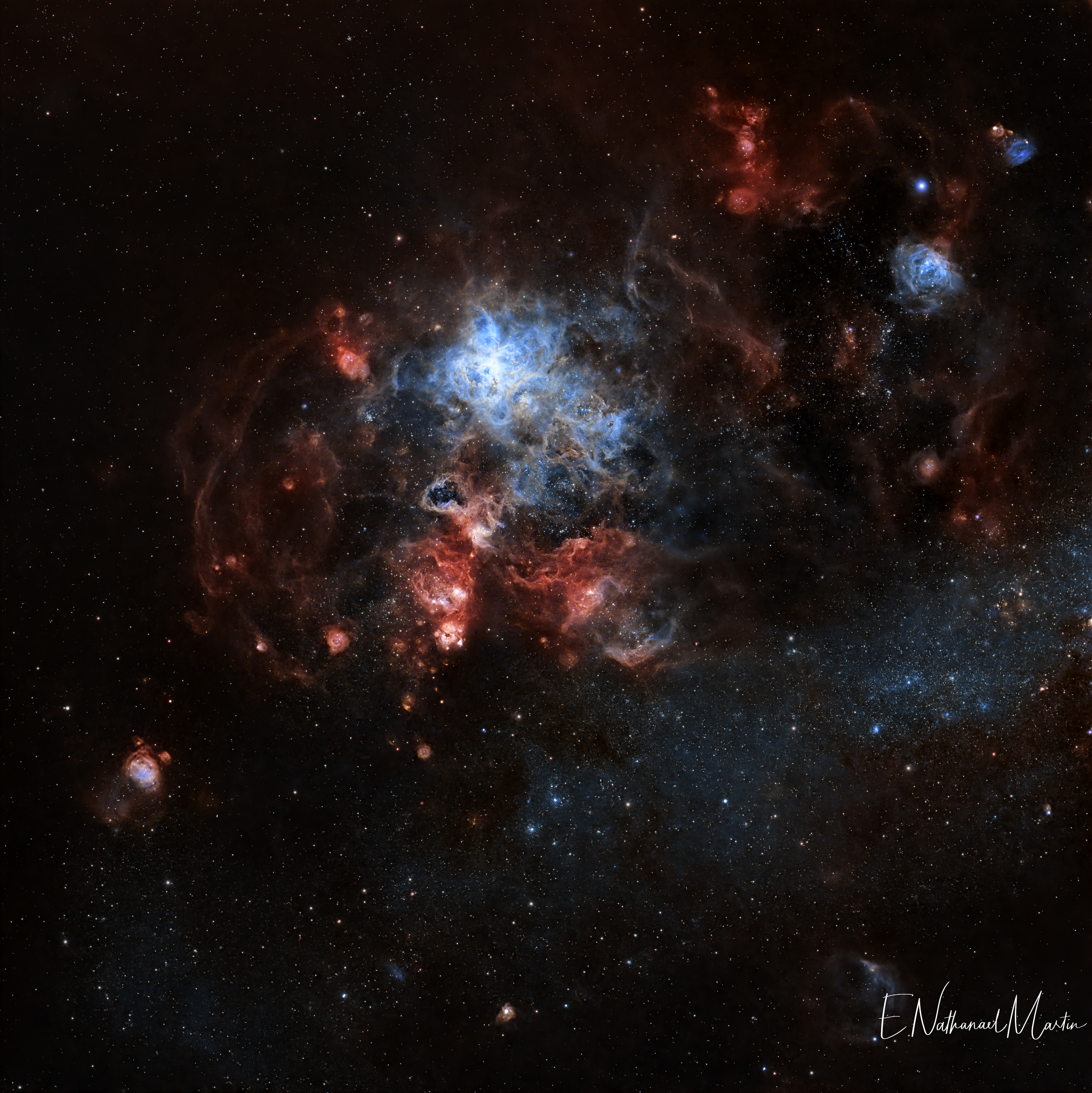 NGC 2070 Tarantula Nebula wide view
