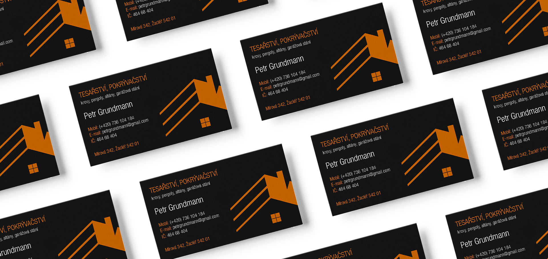Carpentry and Roofing business card