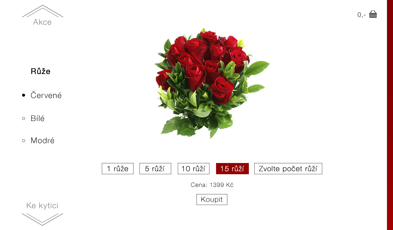 Web design for Flower Shop - Delivery of roses