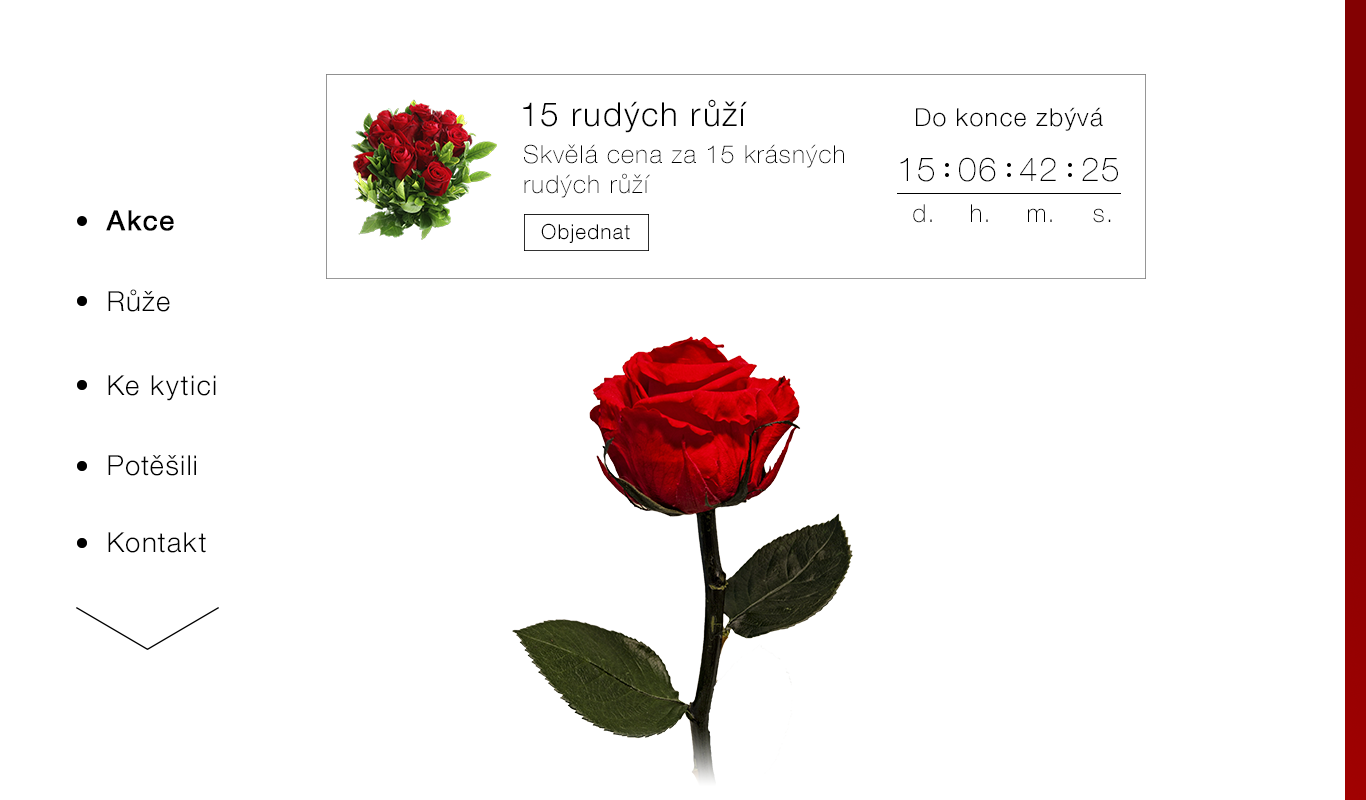 Web design for Flower Shop - Delivery of roses