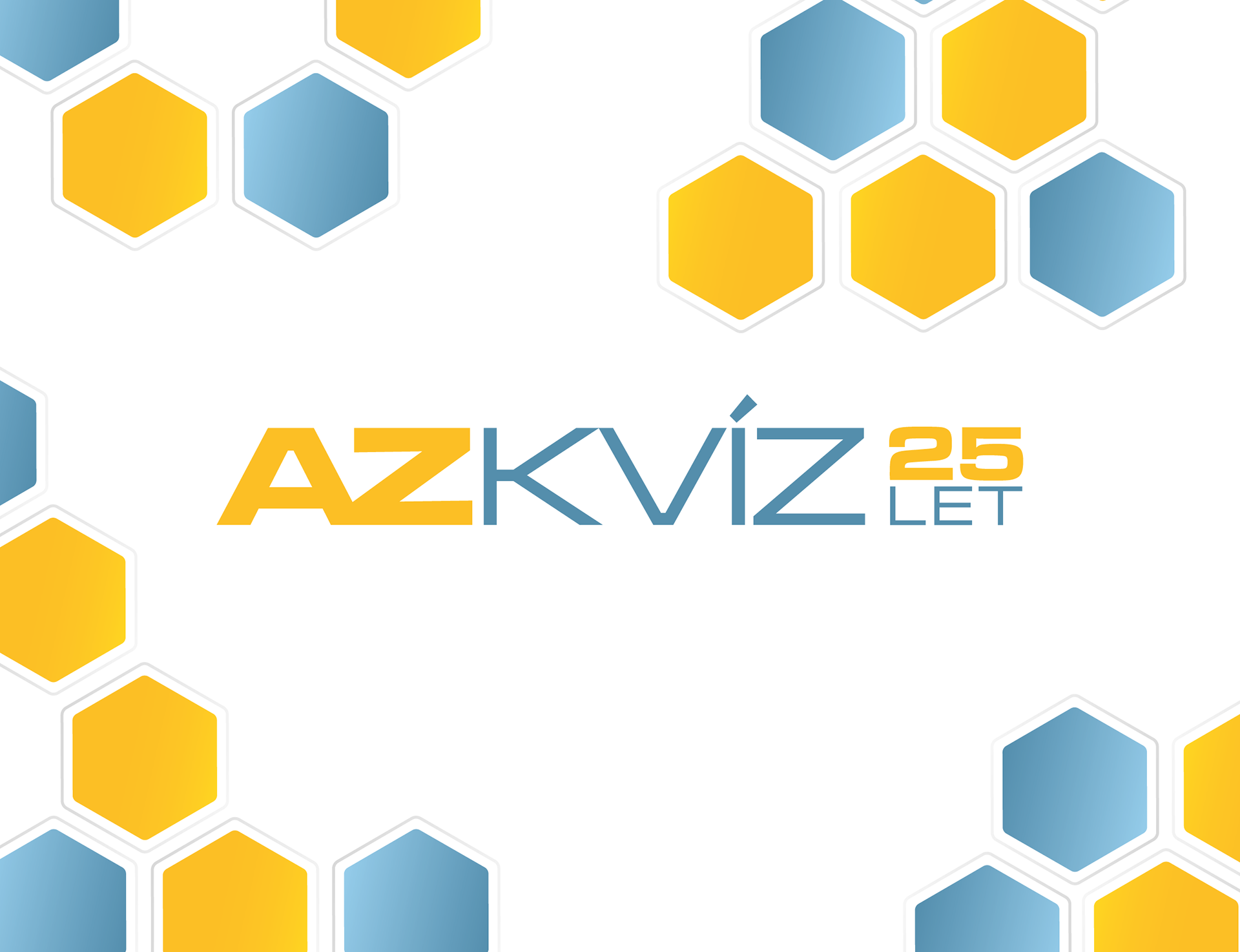 AZ KVÍZ 25 years - banner design for the studio