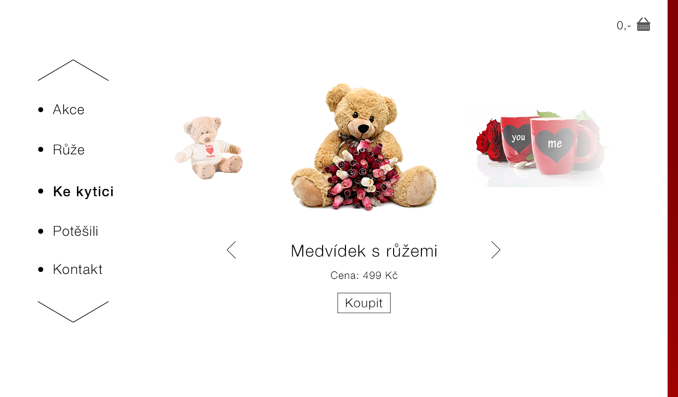 Web design for Flower Shop - Delivery of roses