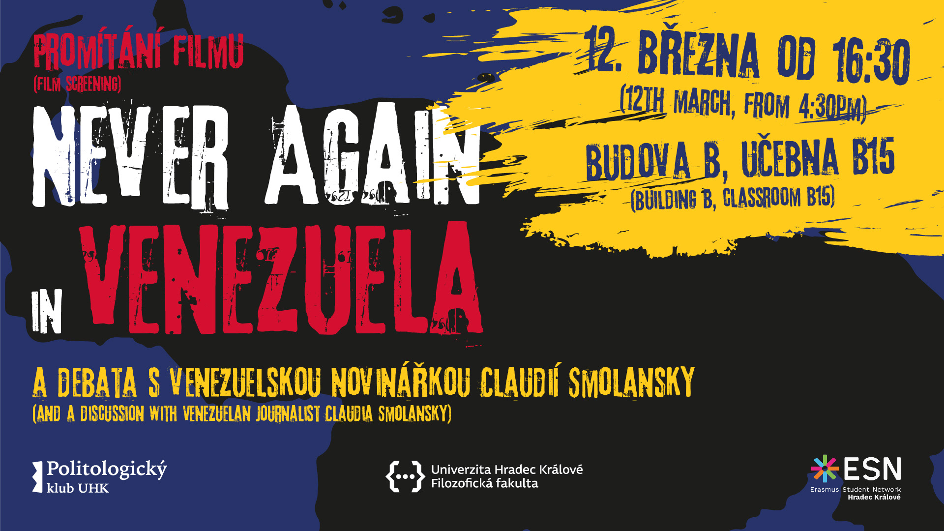 Facebook event – Never Again in Venezuela