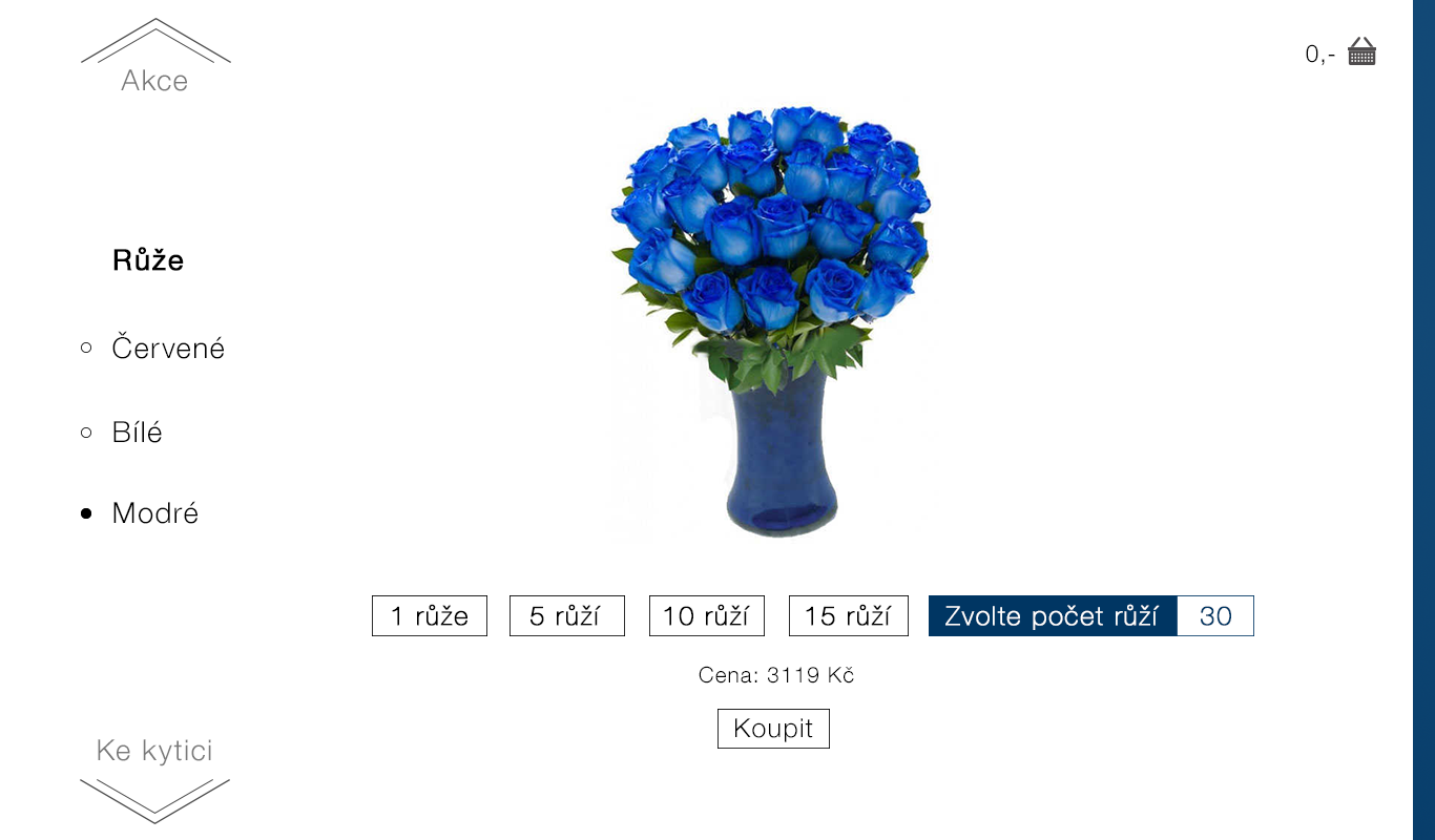 Web design for Flower Shop - Delivery of roses