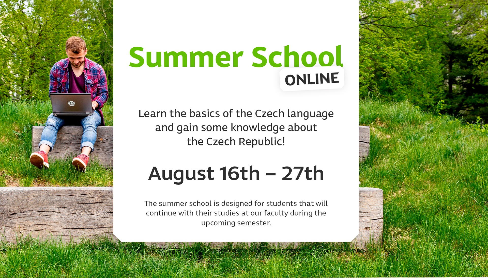 University website slider – Summer School Online 2021