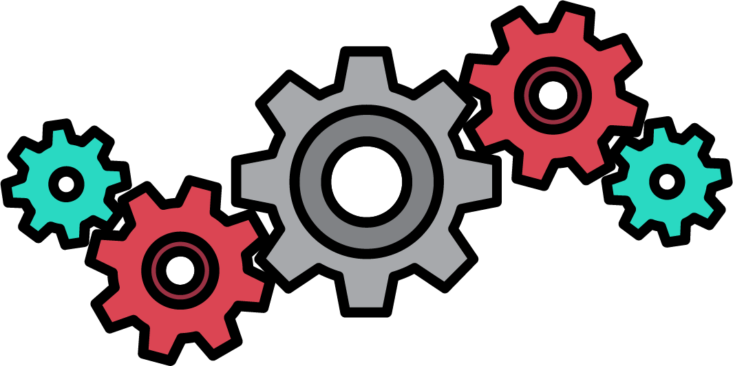 five gears, three different colours