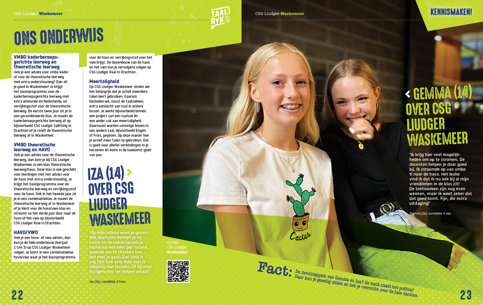 Brochure for CSG Liudger (education)