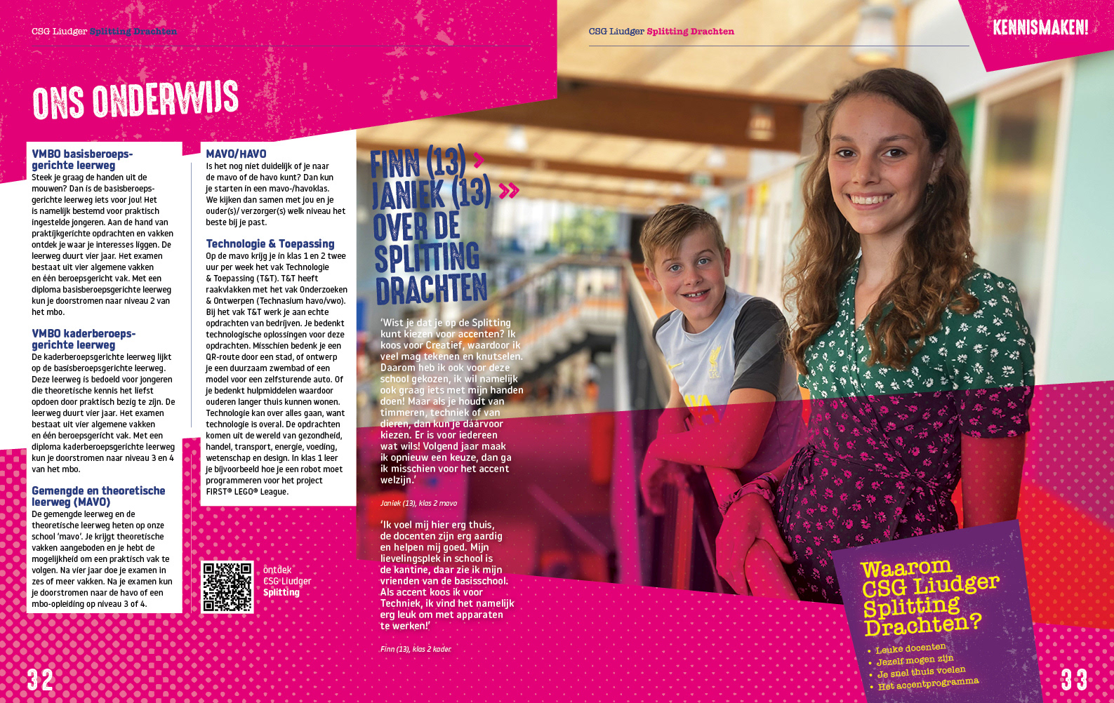 Brochure for CSG Liudger (education)