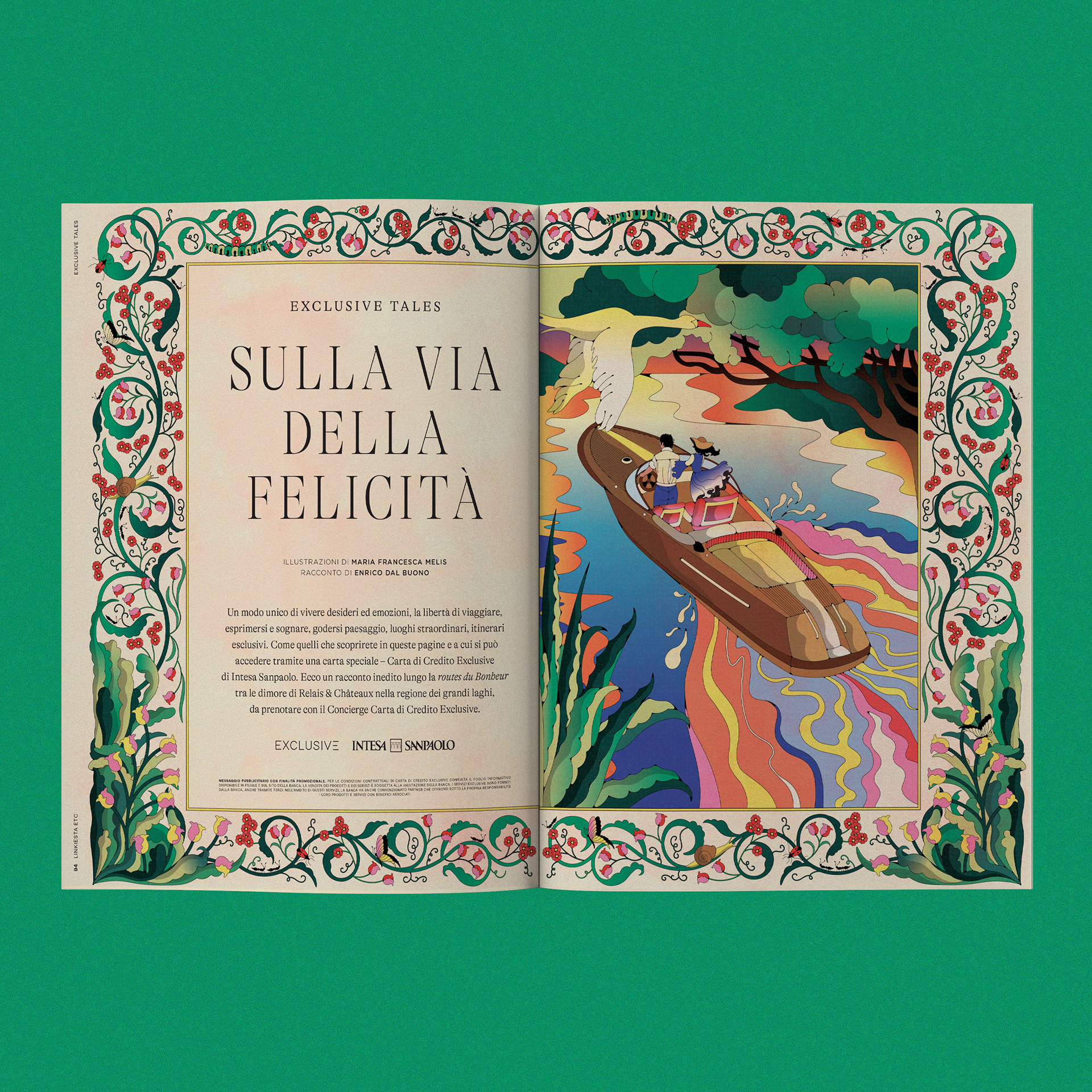 Exclusive Tales - Sulla via della felicità for Intesa San Paolo inside Linkiesta Etc #6