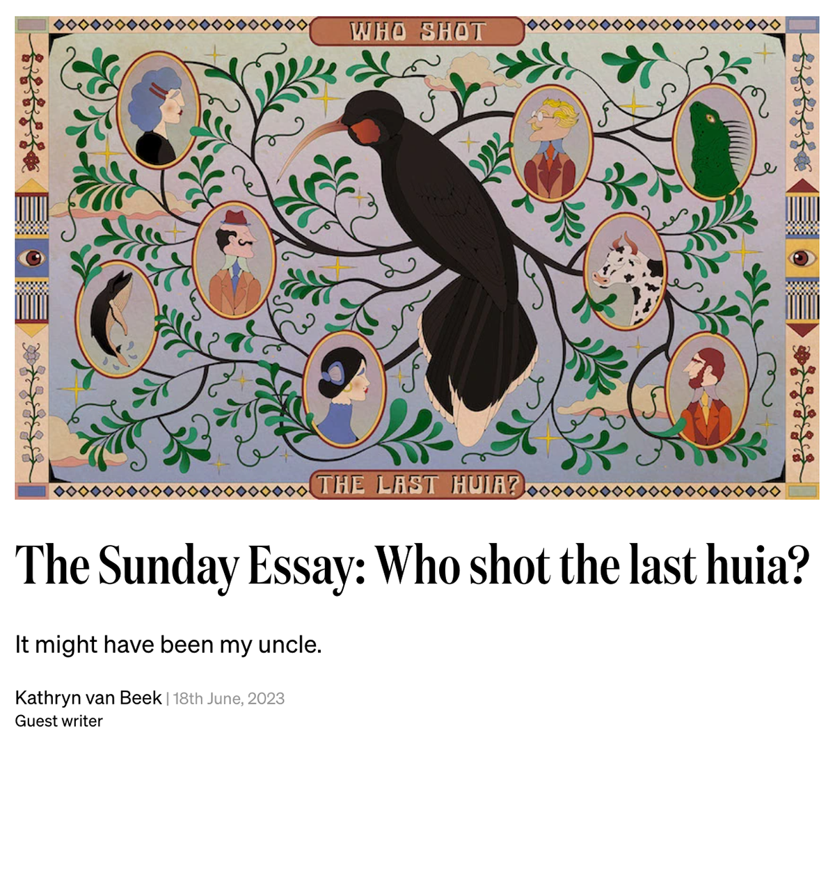 https://thespinoff.co.nz/science/18-06-2023/the-sunday-essay-who-shot-the-last-huia