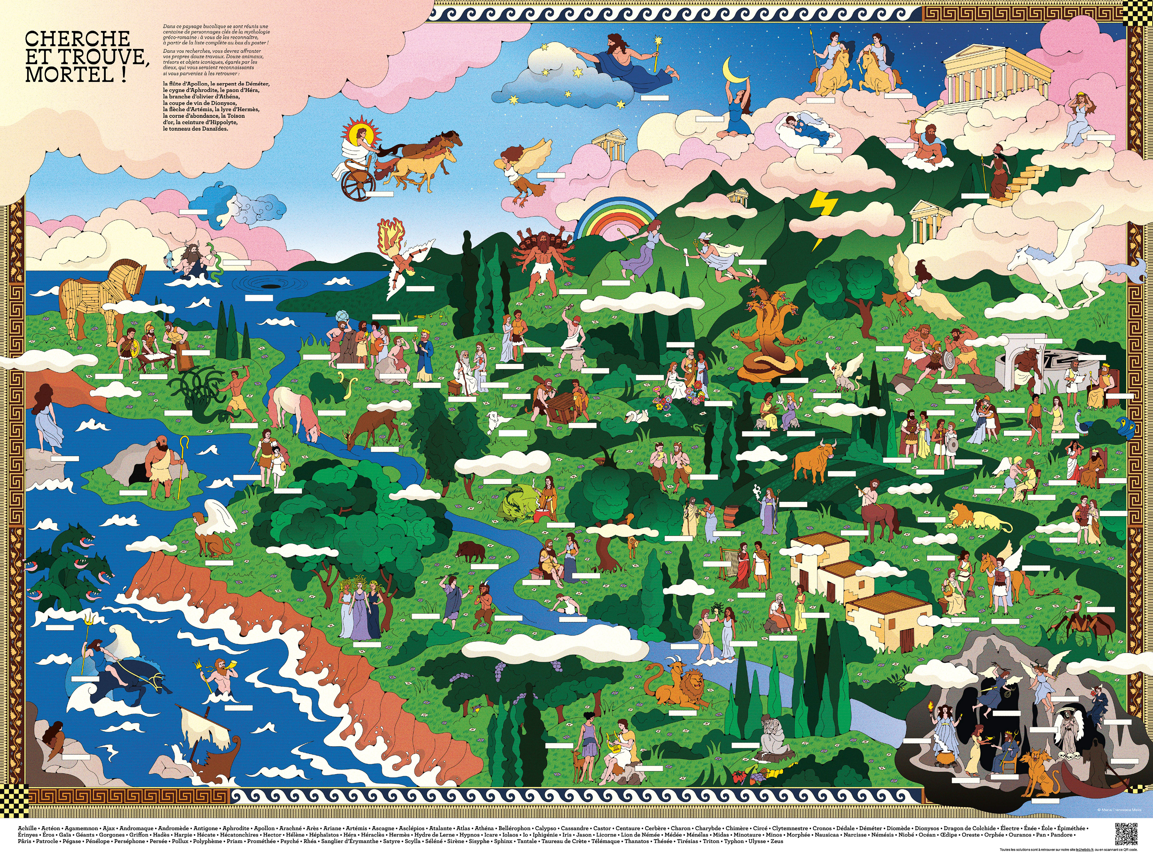 Mythology Poster for Le 1 Hebdo Mag
