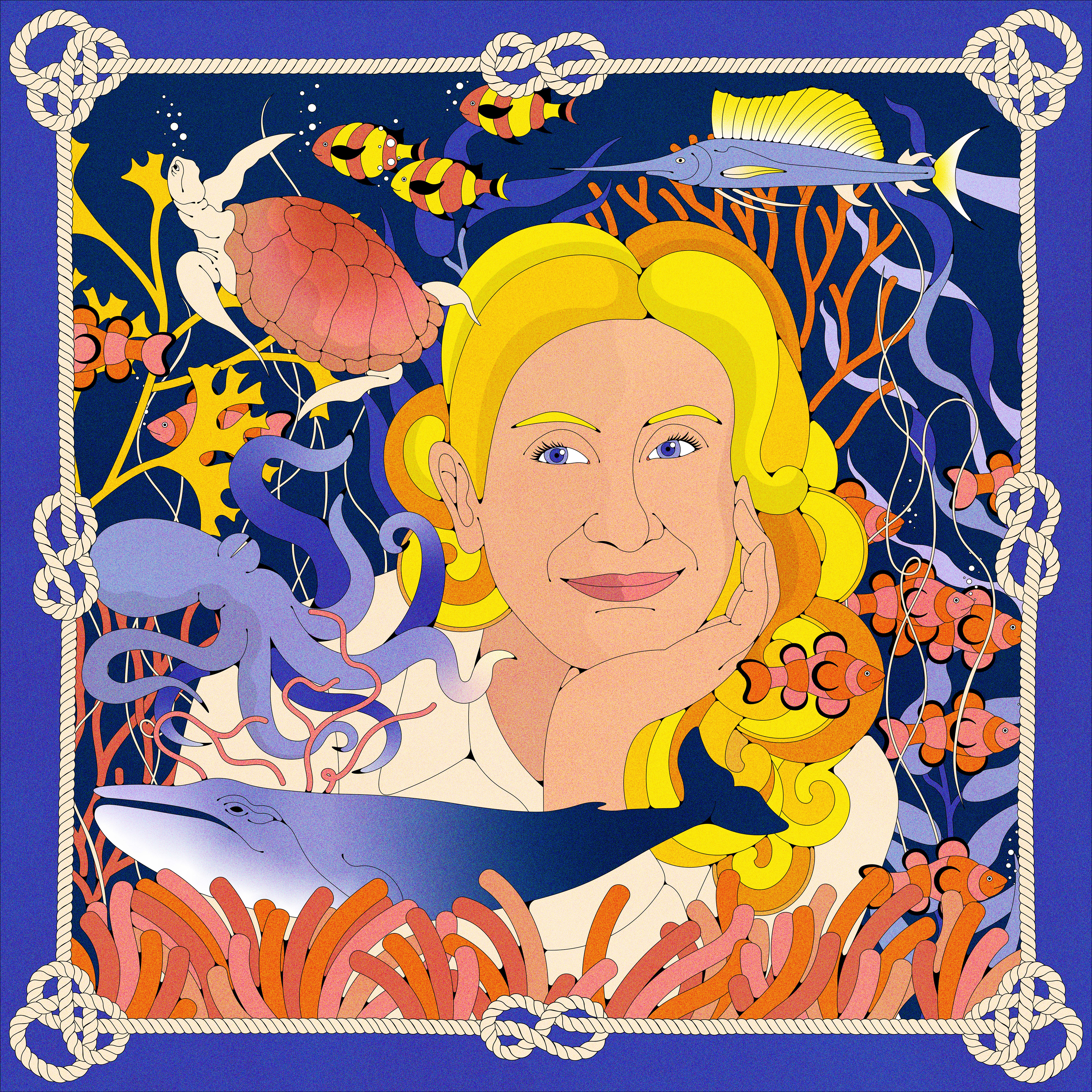 Portrait of Irina Peterson for "The Peace Post Project"