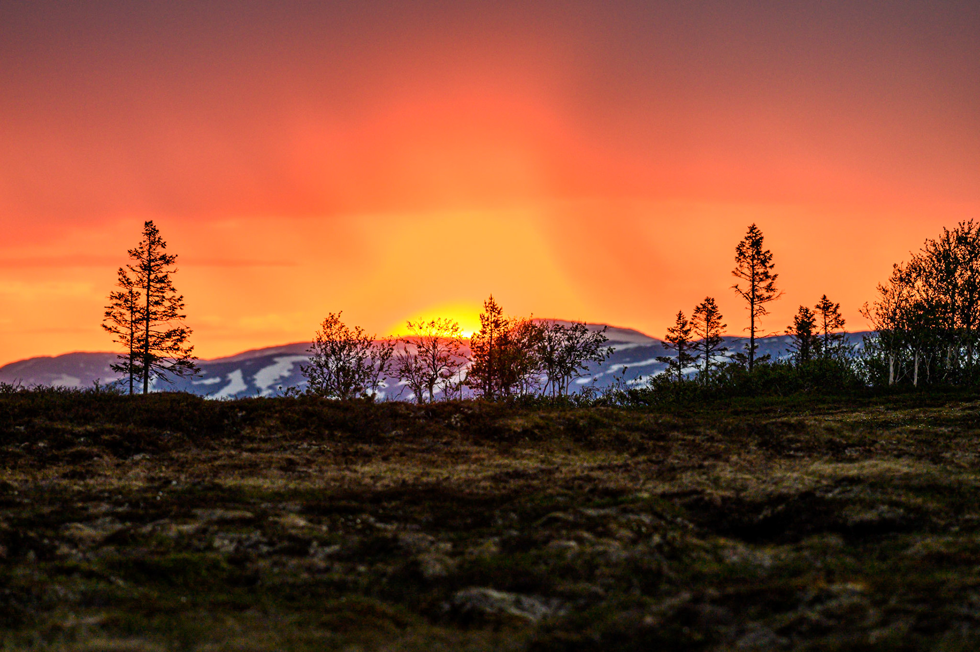 Solen går ned för att alldeles strax gå upp igen
