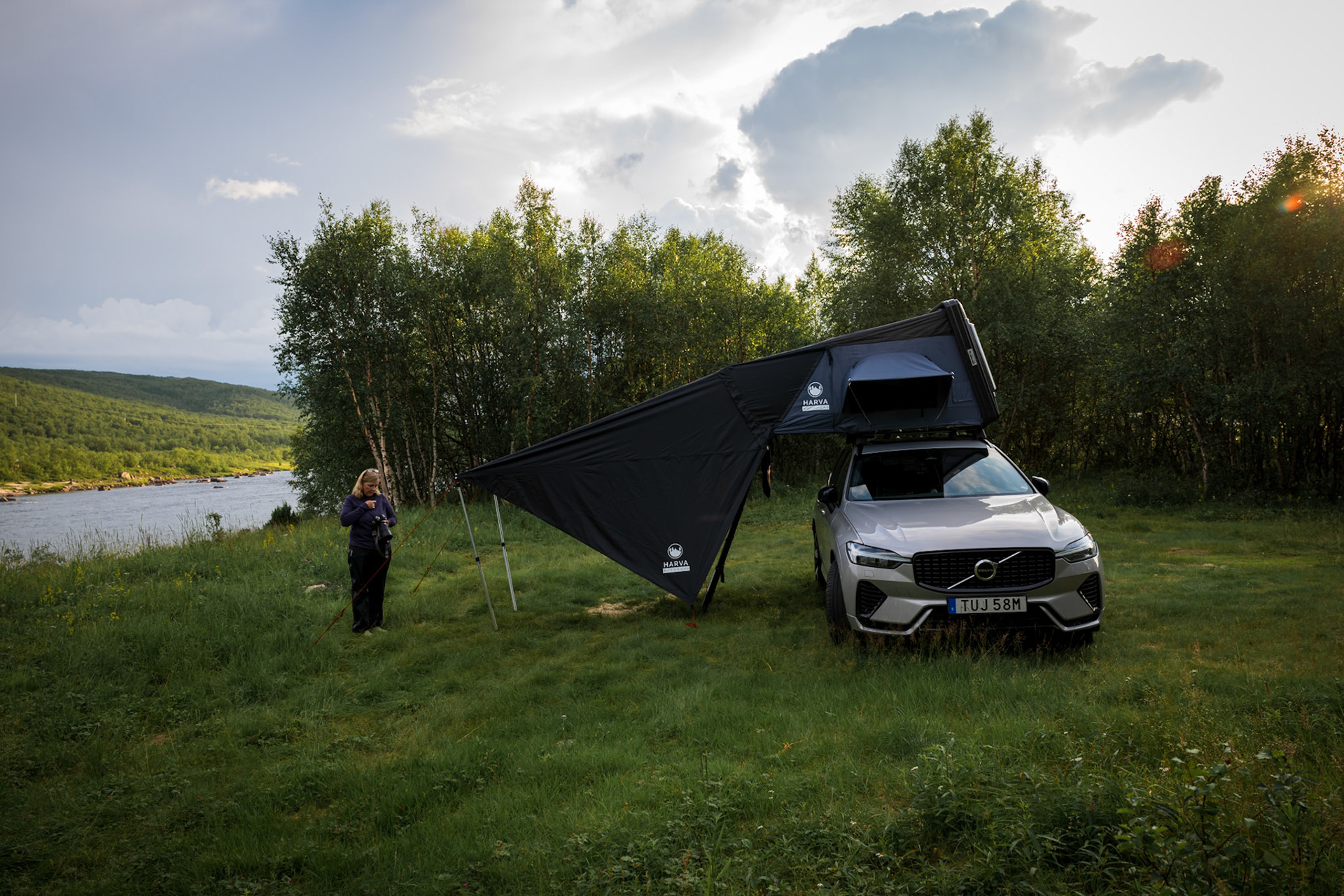 4:e natten vid Karasjohka älv