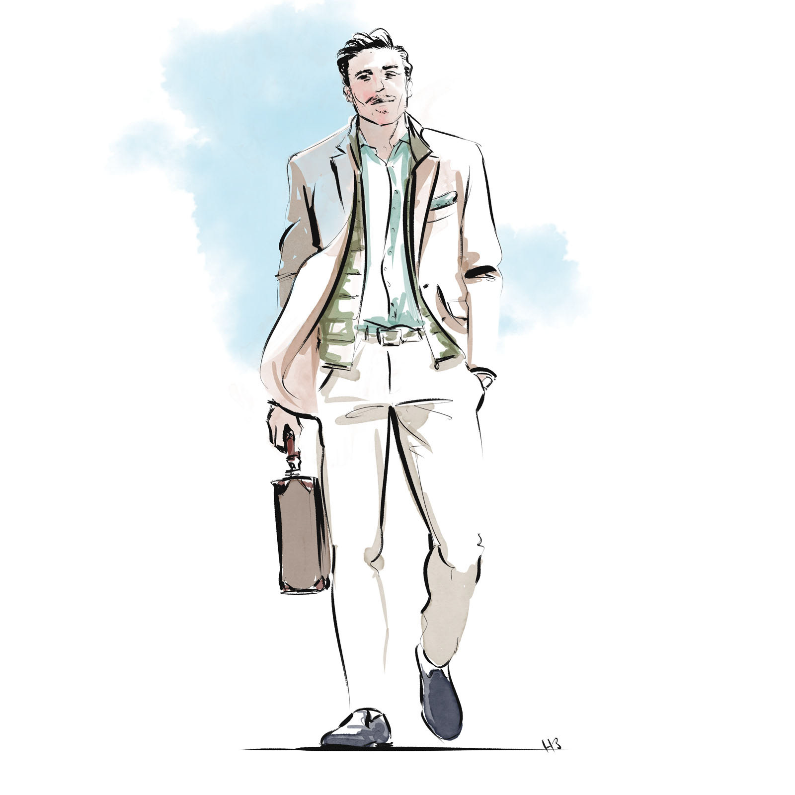 Hilbrand Bos Amsterdam-based illustrator - Hackett, The Edit SS2017 ...