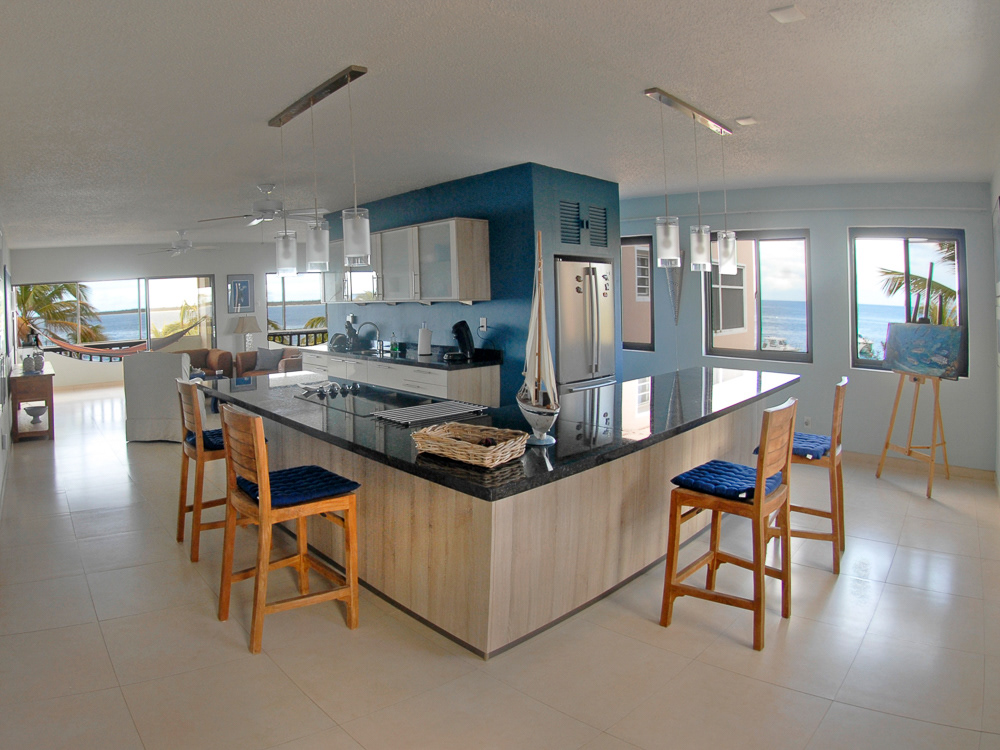 Kitchen area- The Blue Zone at Sand Dollar