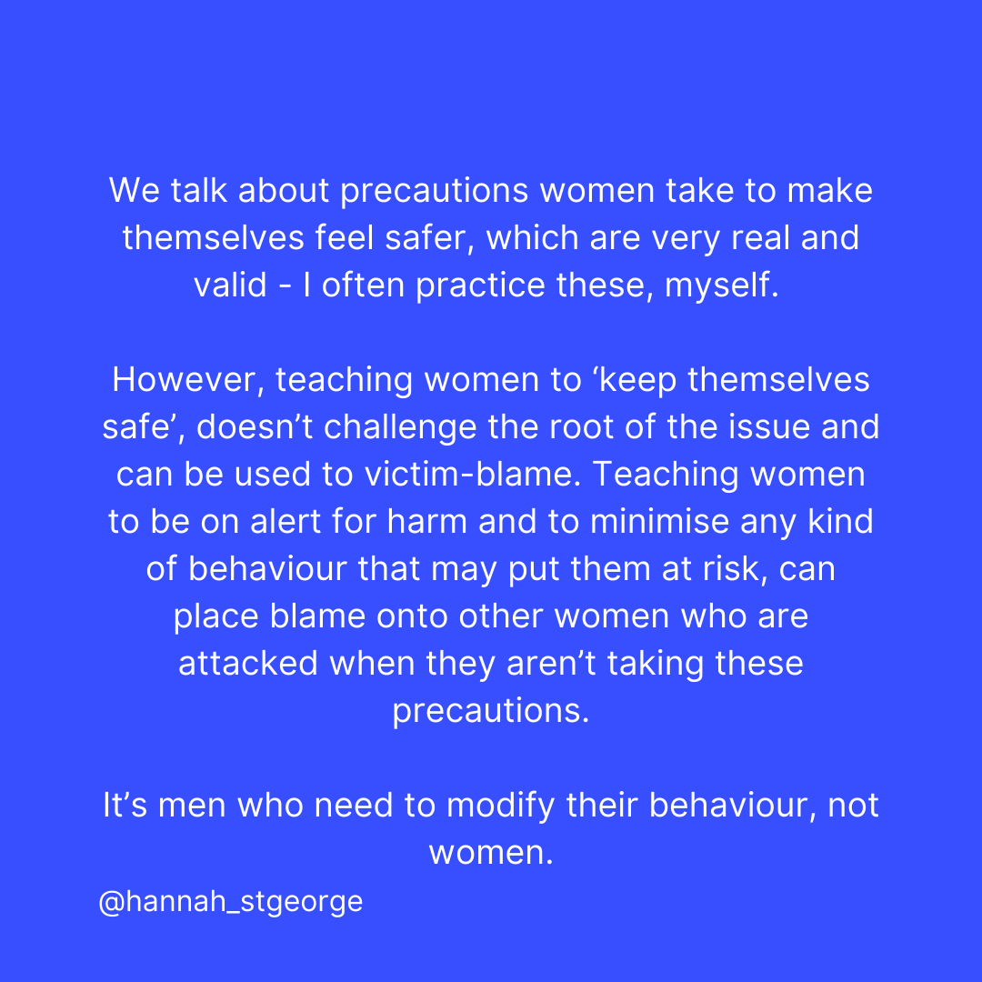 Instagram Post: 'How we talk about gender-based violence and sexual assault in the media and as a society' - Created by Hannah St. George