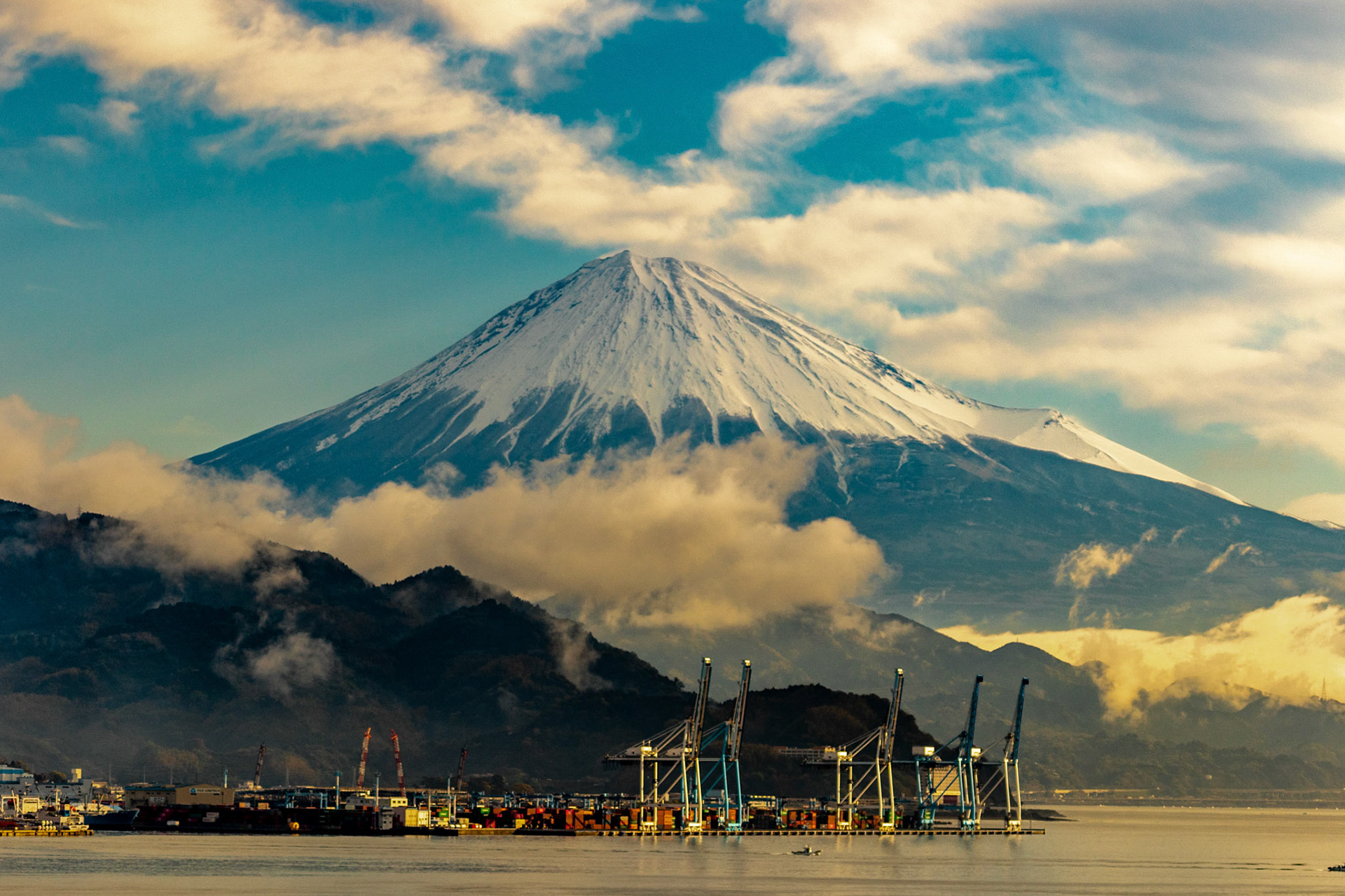 Mount Fuji From Shimizu Port