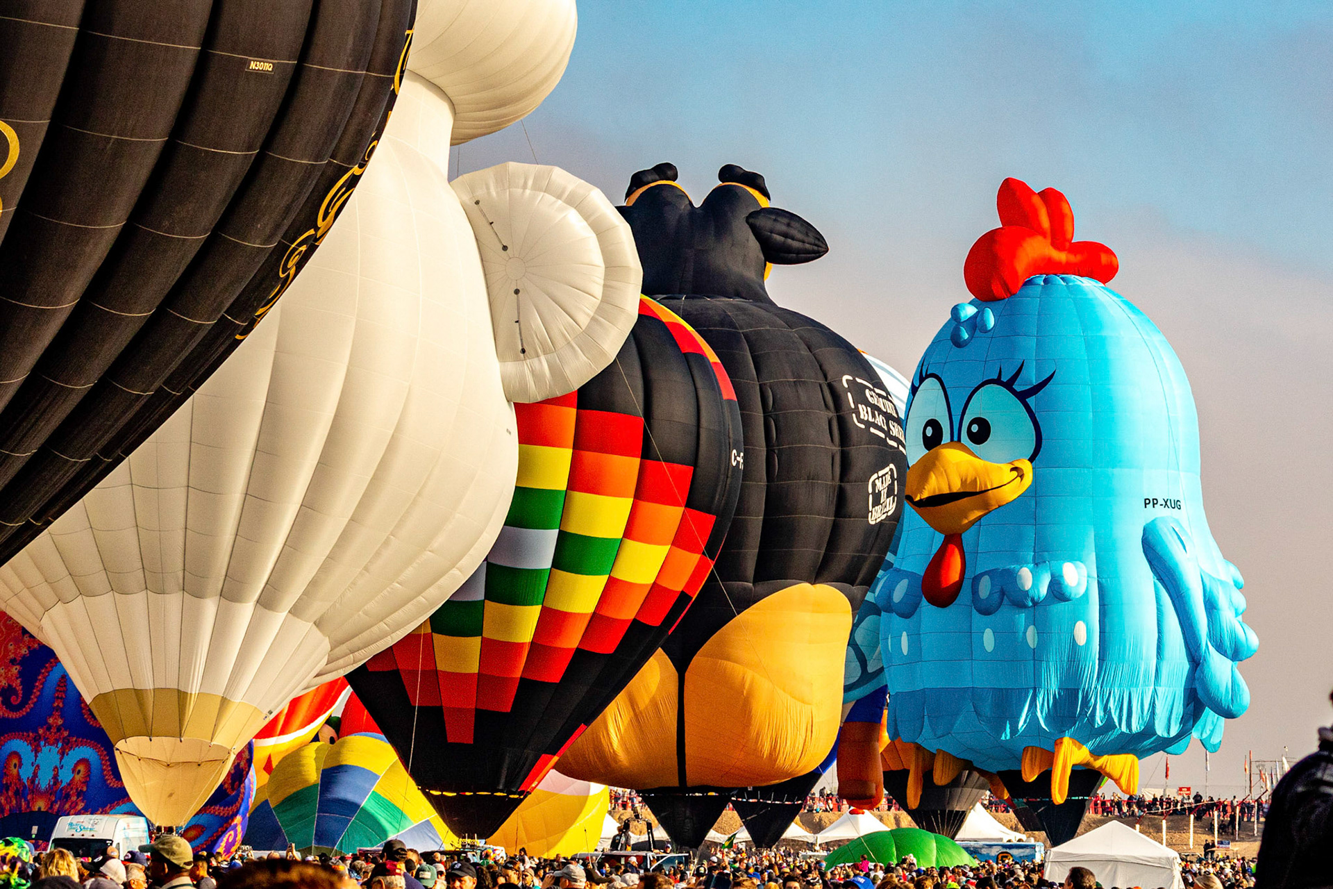 Character balloons at Albuquerque Balloon Fiesta
