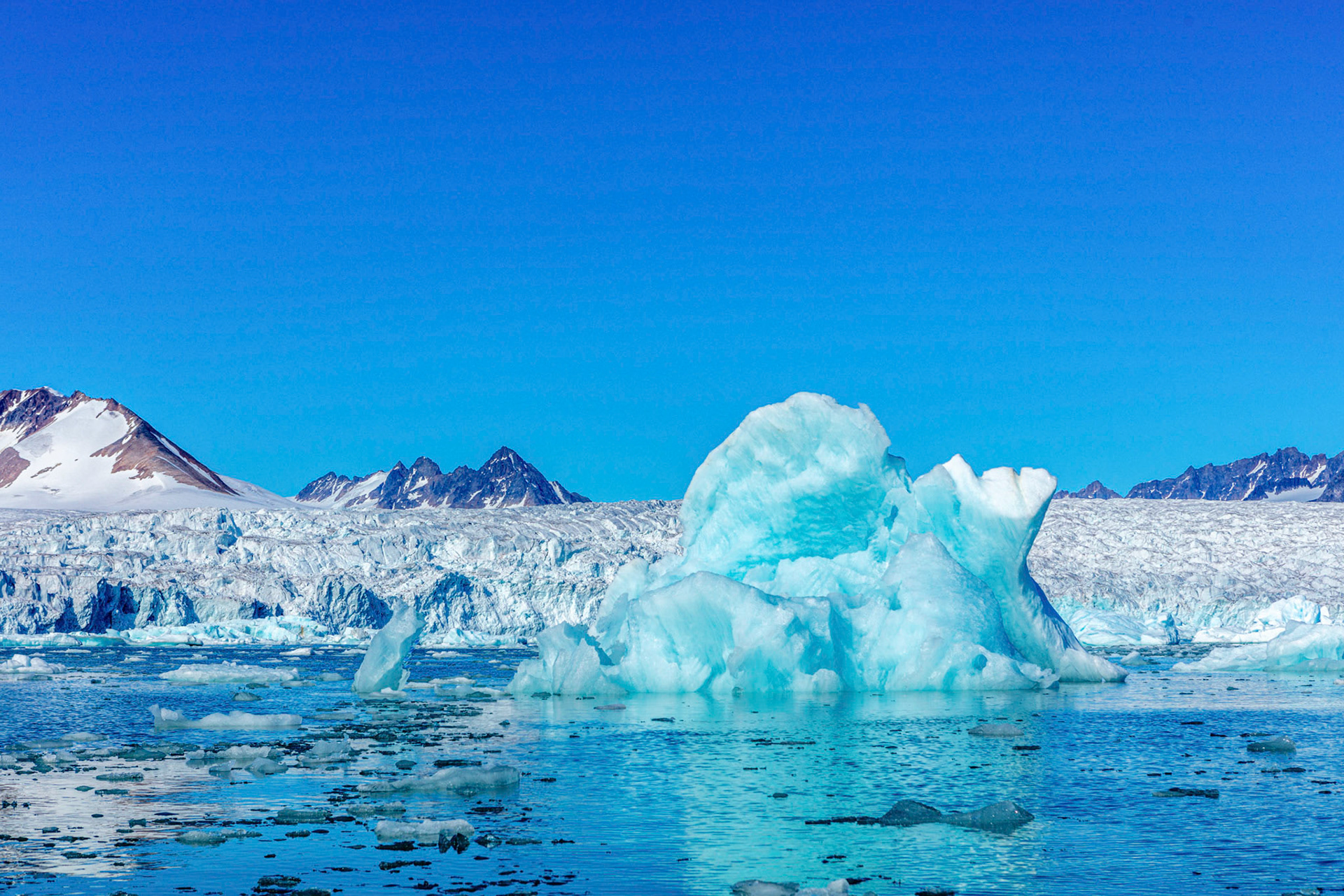Lillehookbreen Iceberg and Glacier